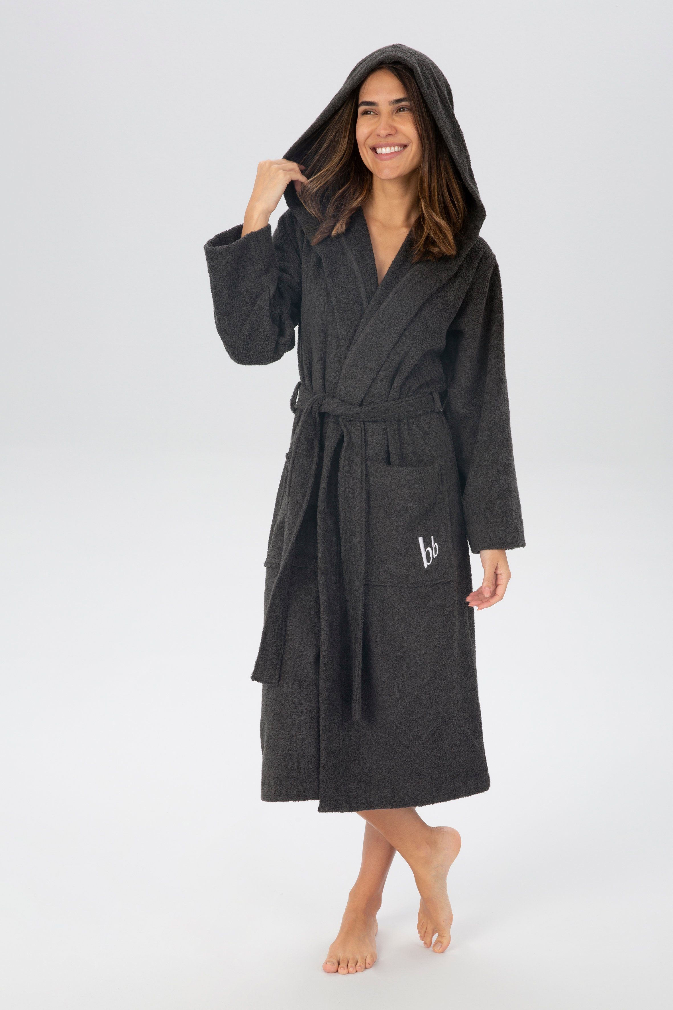 Bruno Banani Unisex-Bademantel Robby, ideal für günstig online kaufen