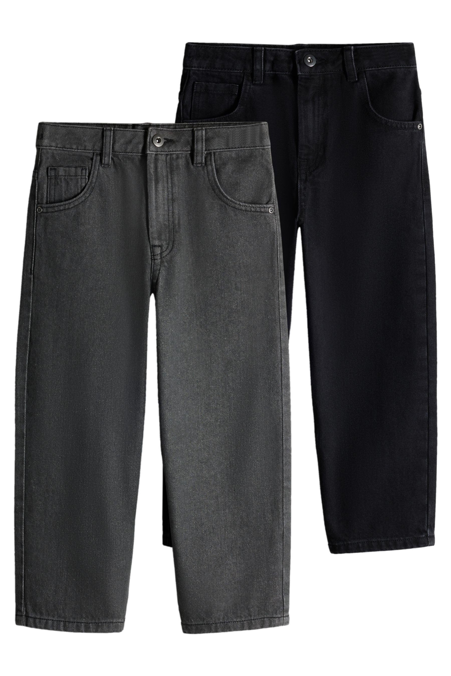The Set Weite Jeans The Set Baggy Fit Jeans, 2er-Pack (2-tlg)