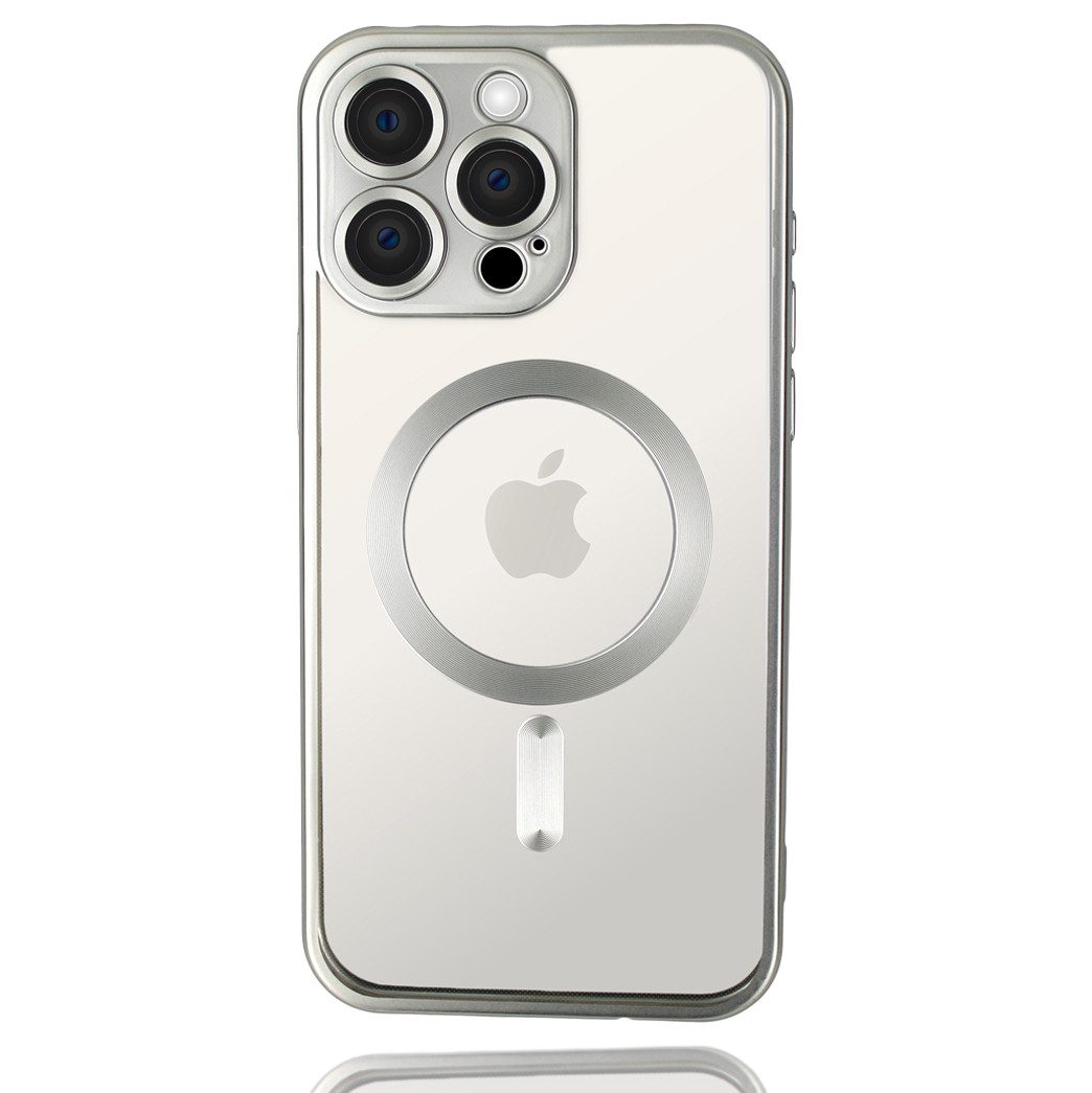 Wörleonline Handyhülle für iPhone 15 Pro Max mit integriertem Kameraschutz 6,7 Zoll, TPU Schutzhülle in passendem Titan-Farbton, MagSafe kompatible Hülle – Bild 5 von 5