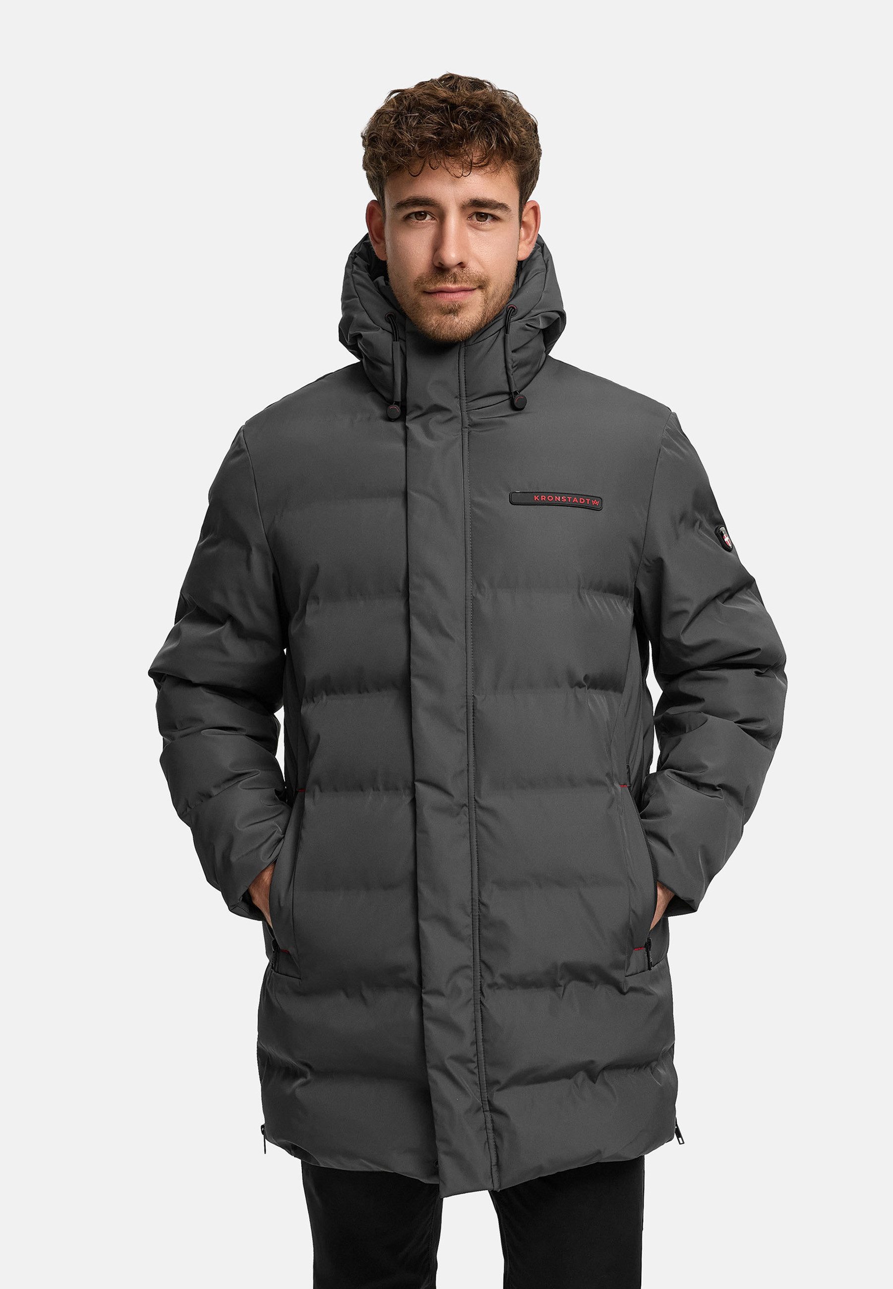 Kronstadt Wintermantel Herren KSBourland hood Herrenjacke Daunen-Optik Winterjacke mit Kapuze