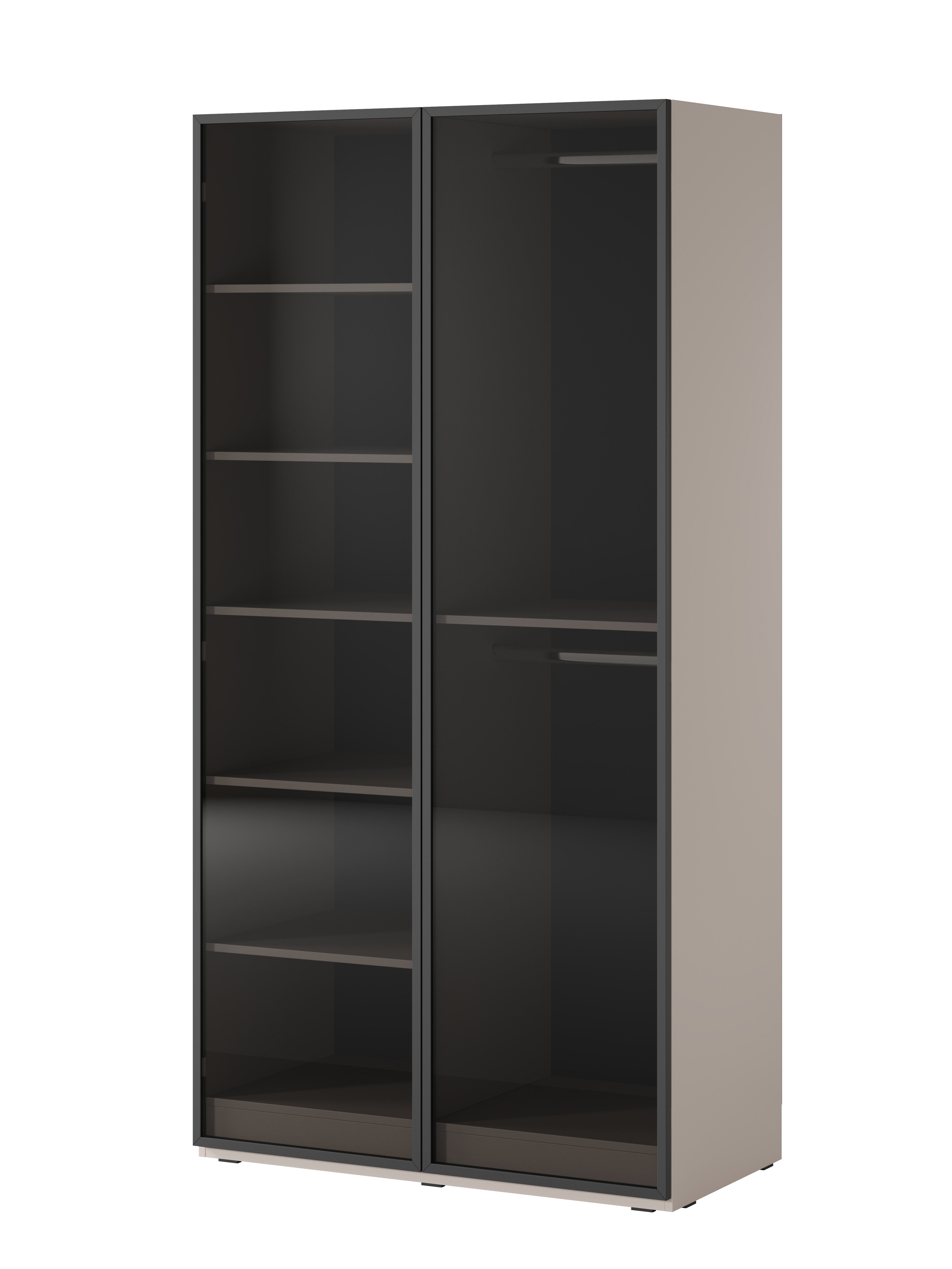 Compleo Kleiderschrank mit Fronten gefräst und günstig online kaufen