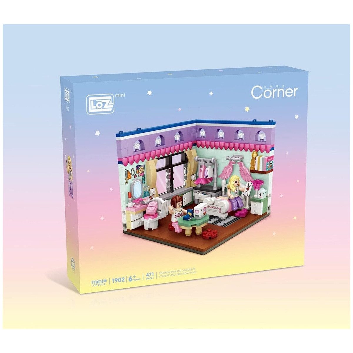 Wisam LOZ Corner 1902 Schlafzimmer Spielbausteine