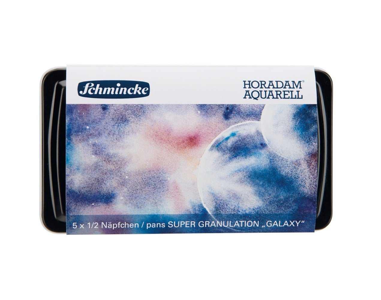 Schmincke Aquarellfarbe HORADAM Aquarell Super Granulation 5 x 1/2 Näpfchen, inkl. Pinsel