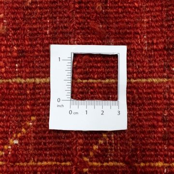Wollteppich Gabbeh Teppich handgeknüpft rot, morgenland, rechteckig, Höhe: 18 mm, handgeknüpft