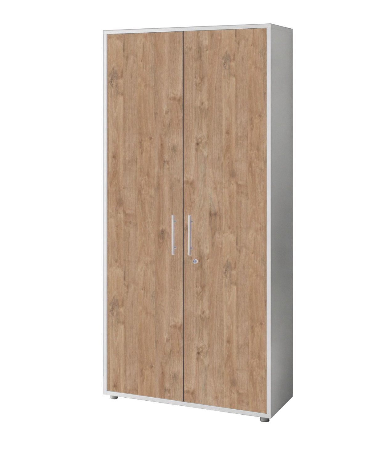 BMG Möbel Aktenschrank Office Edition abschließbar, 5 Ordnerhöhen, Platz für über 45 DIN A4 Ordner