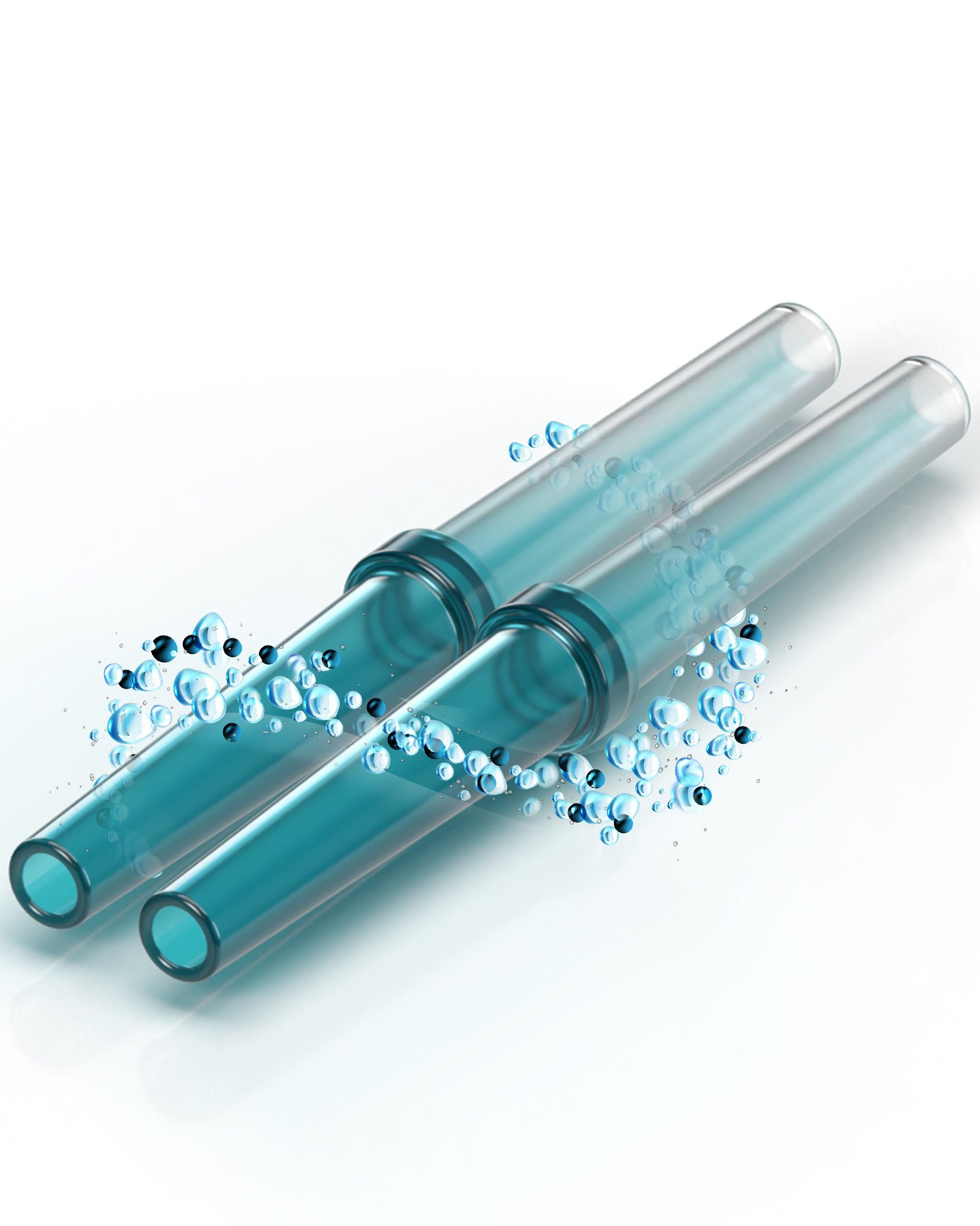 Kosmetex Inhalationsgerät 2x Sauerstoff Schlauchverbinder ø 6 mm, Verbinder Mapeau O2