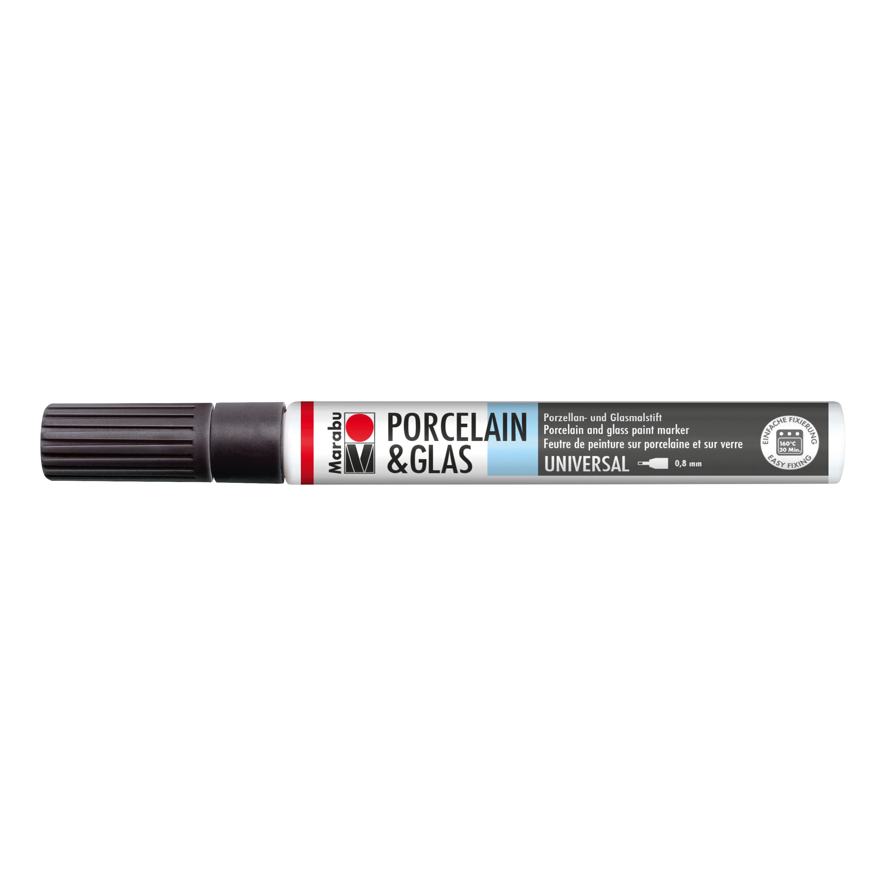 Lackmarker Porzellanmalstift Porcelain Painter Schwarz