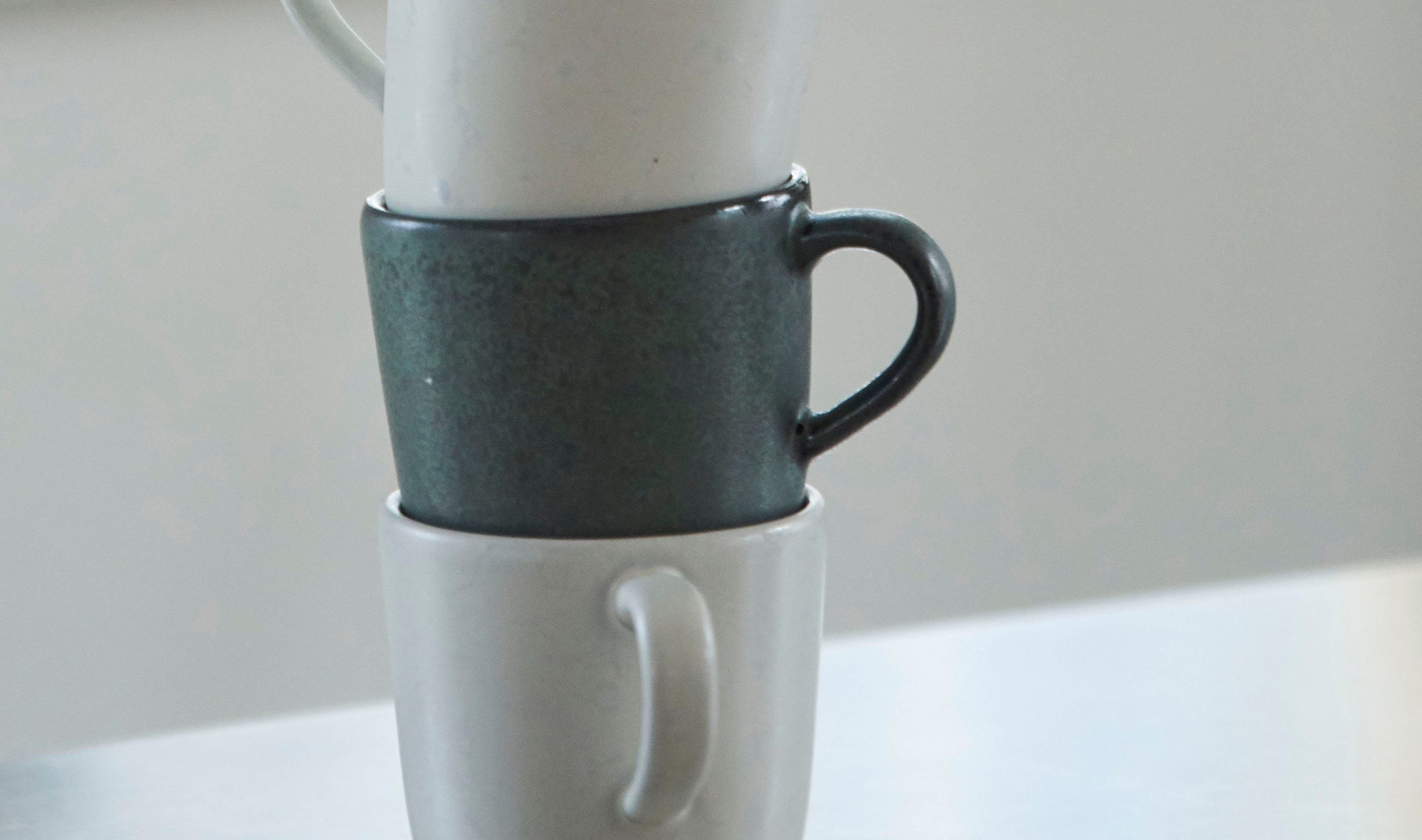 RAW cl, 6-teilig Tasse Steinzeug, aida Green, Northern 20