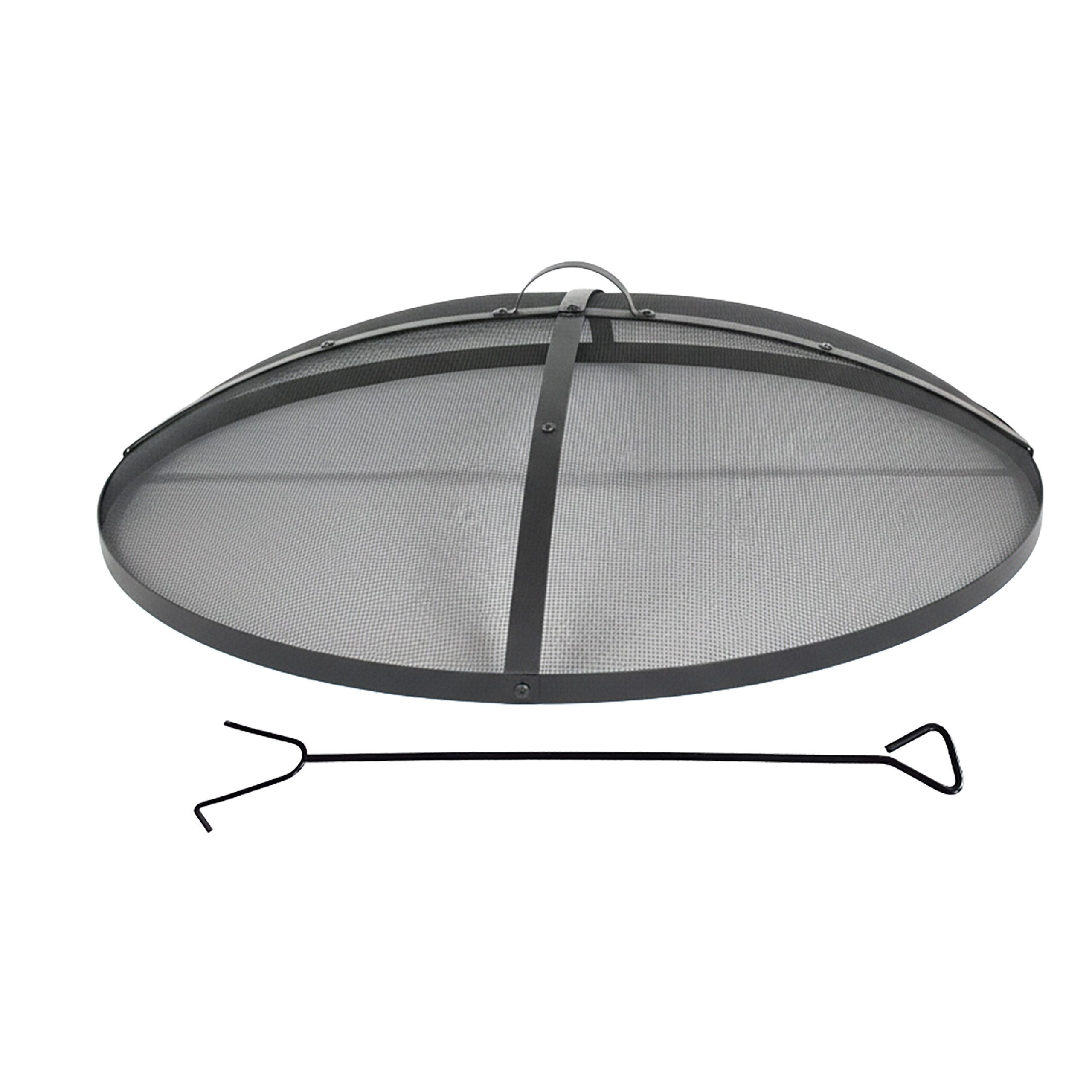 relaxdays Funkenschutzgitter Funkenschutz für Feuerschale, 90 cm