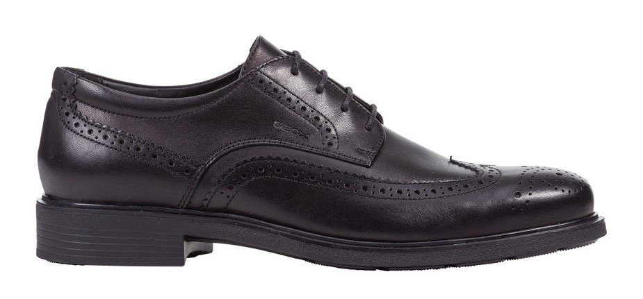 Geox U DUBLIN B Schnürschuh Business Schuh, Anzugschuh mit Blockabsatz