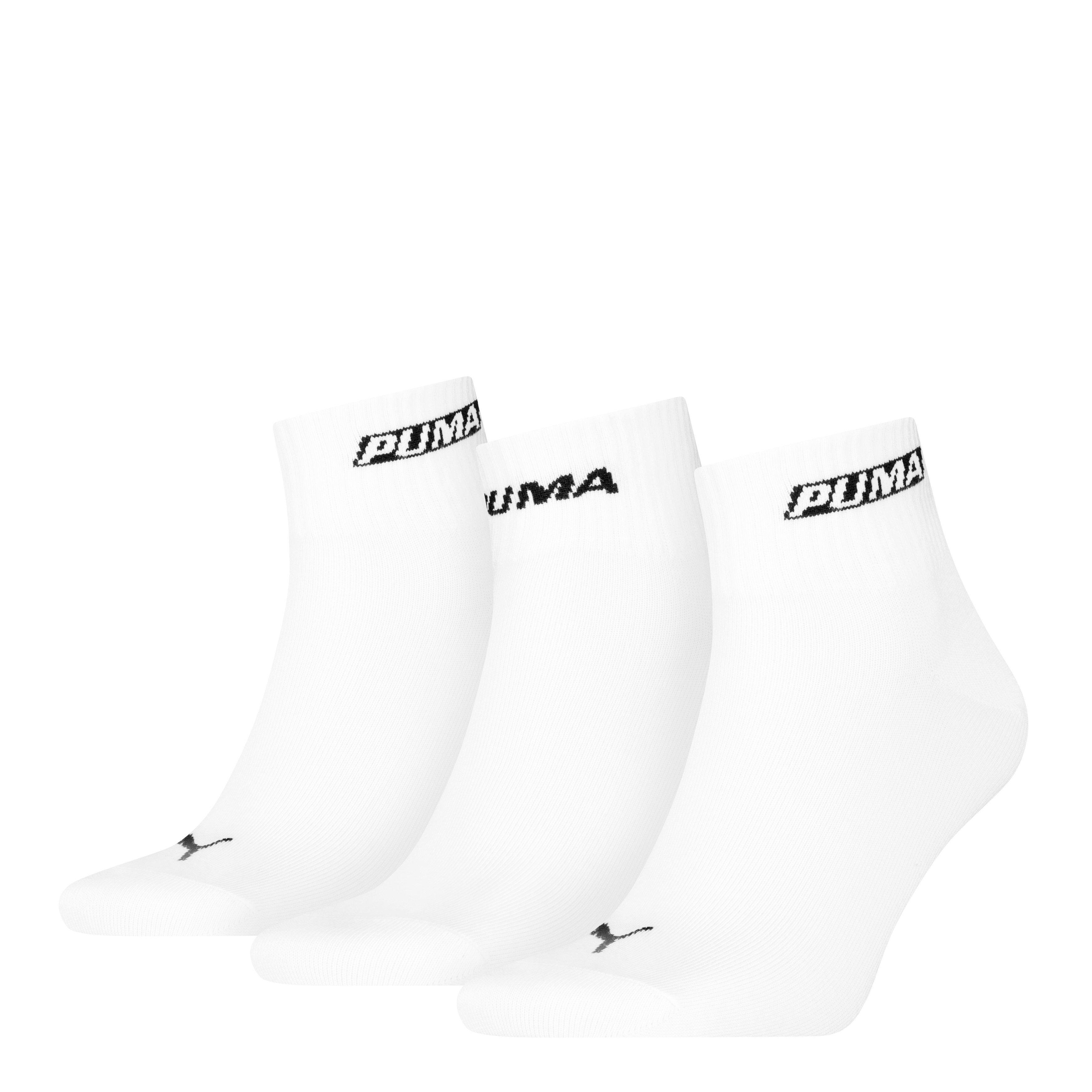 PUMA Kurzsocken PUMA UNISEX LOGO STACKING QUARTER (3 Paar)