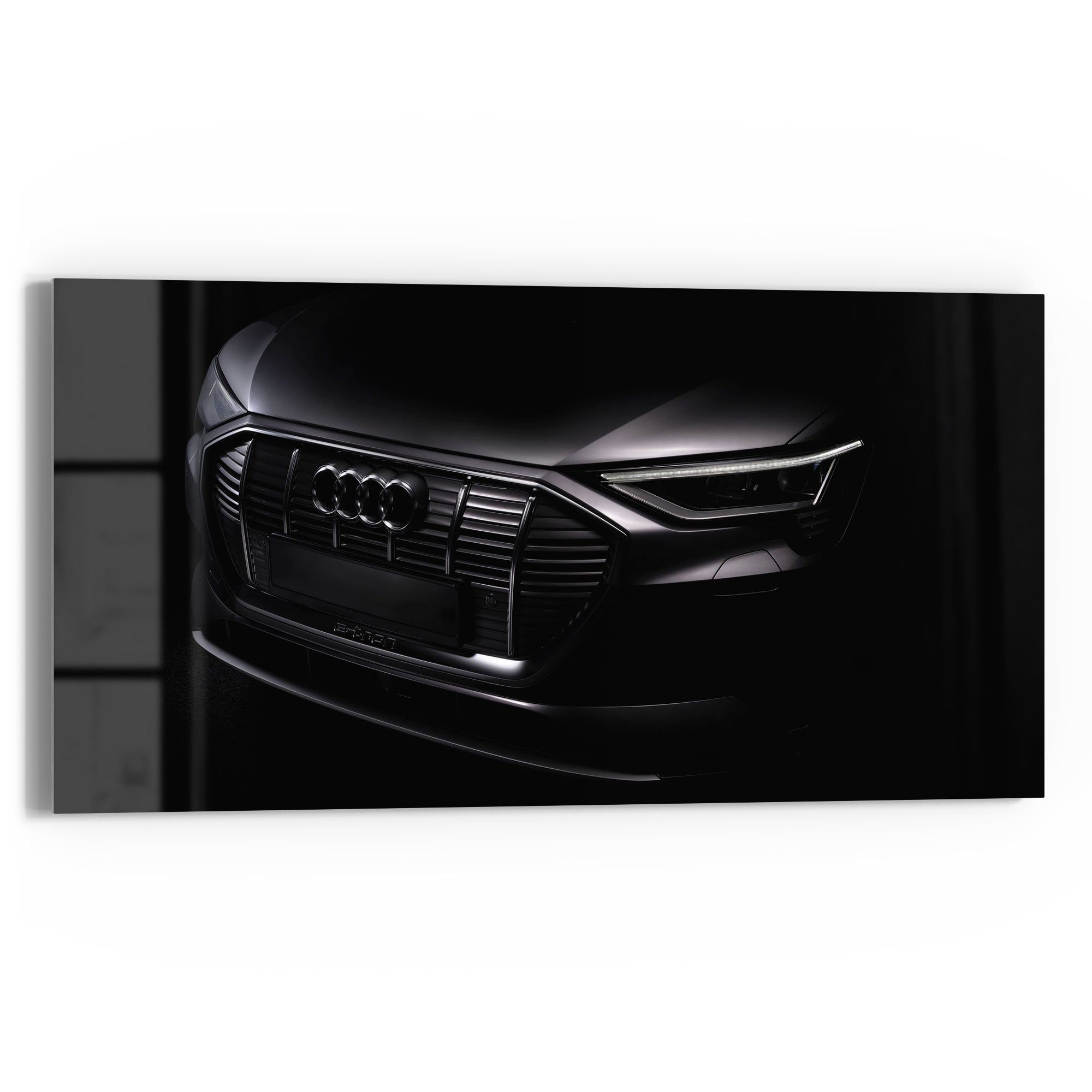 DEQORI Glasbild 'Audi Frontalaufnahme', 'Audi Frontalaufnahme', günstig online kaufen