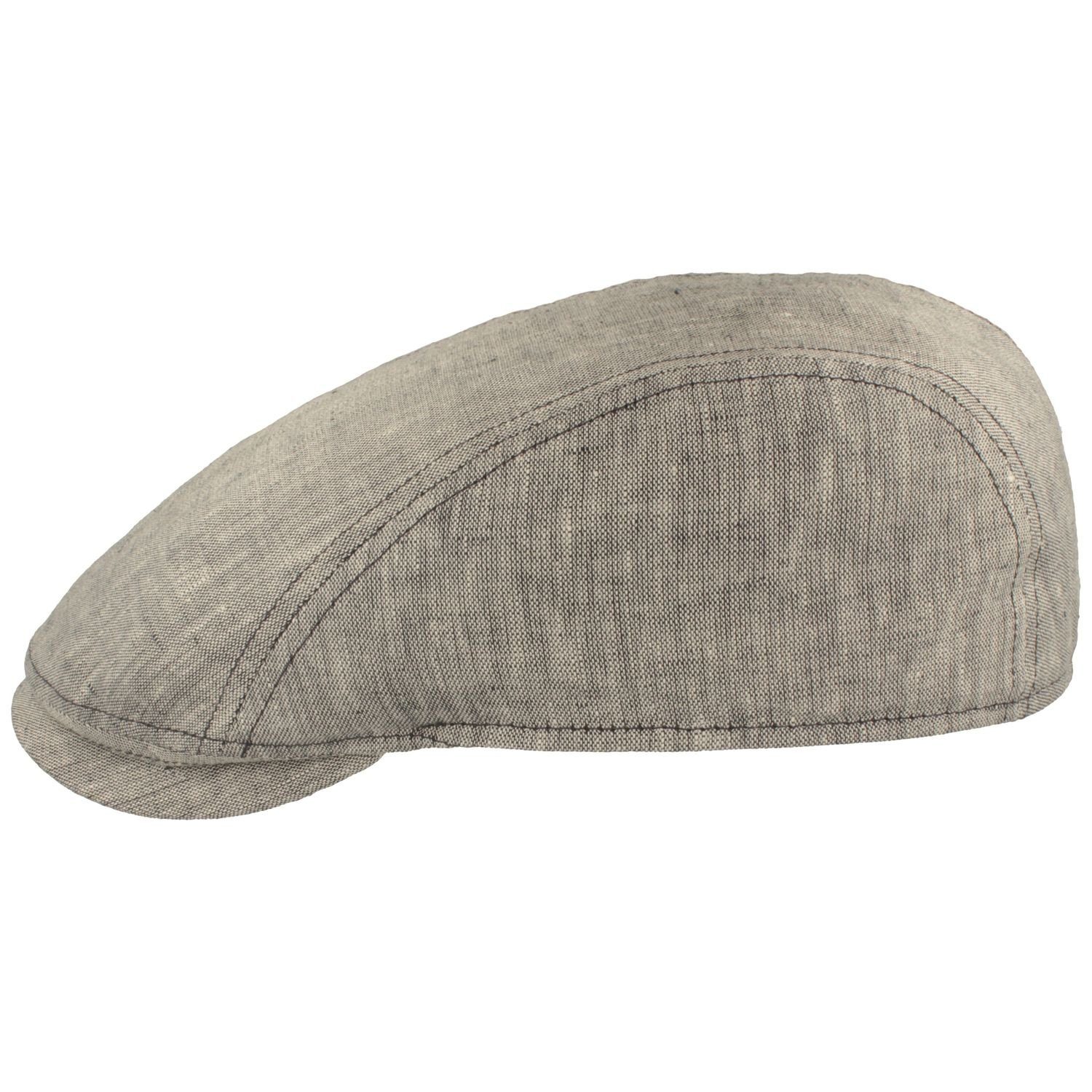 Breiter Schiebermütze Feine sportive Sommer Cap aus 100% Leinen günstig online kaufen