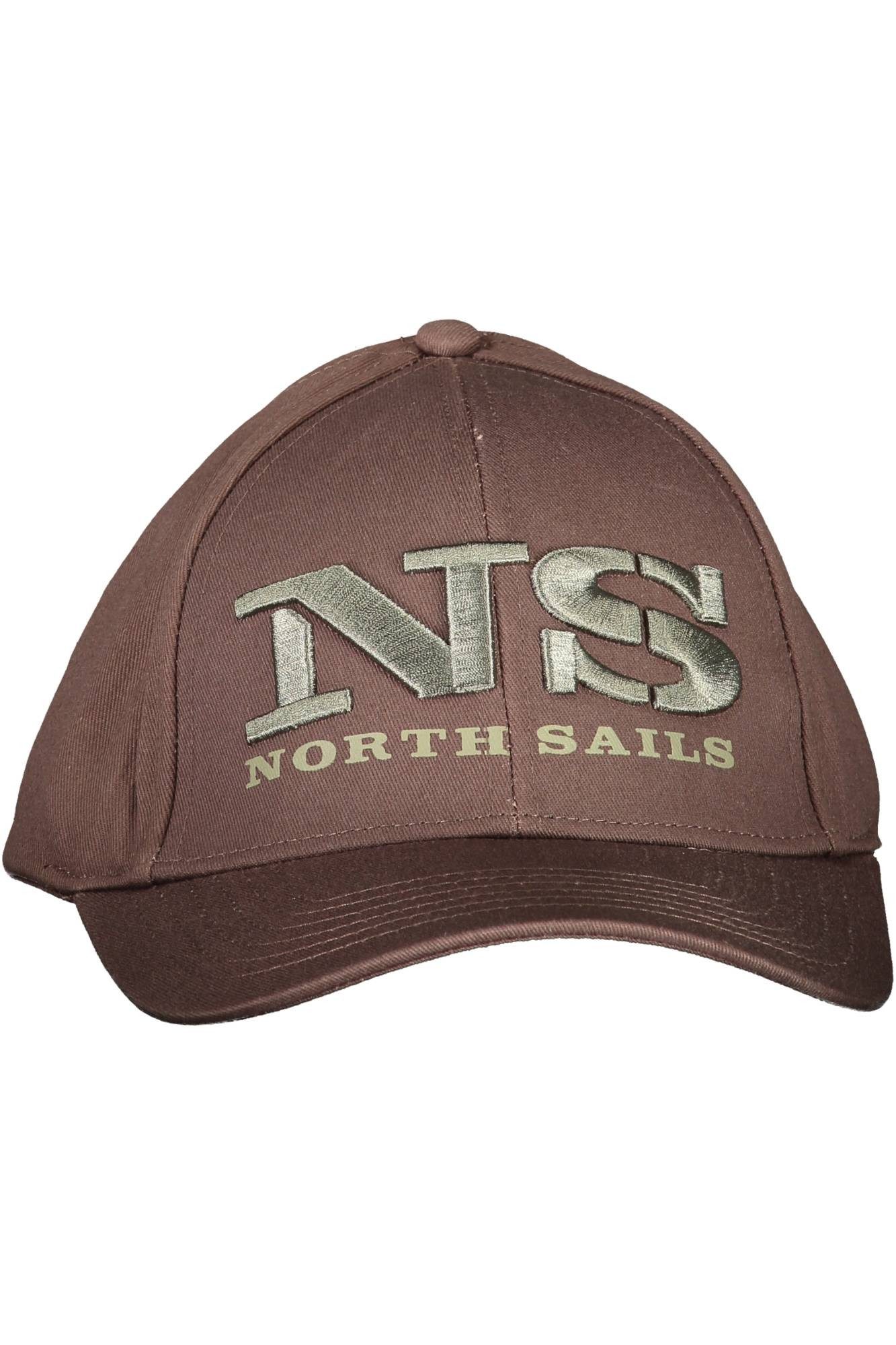 North Sails Strickmütze Stilvolle Herrenkappe Braun – Basecap mit Stickerei & Logo-Details