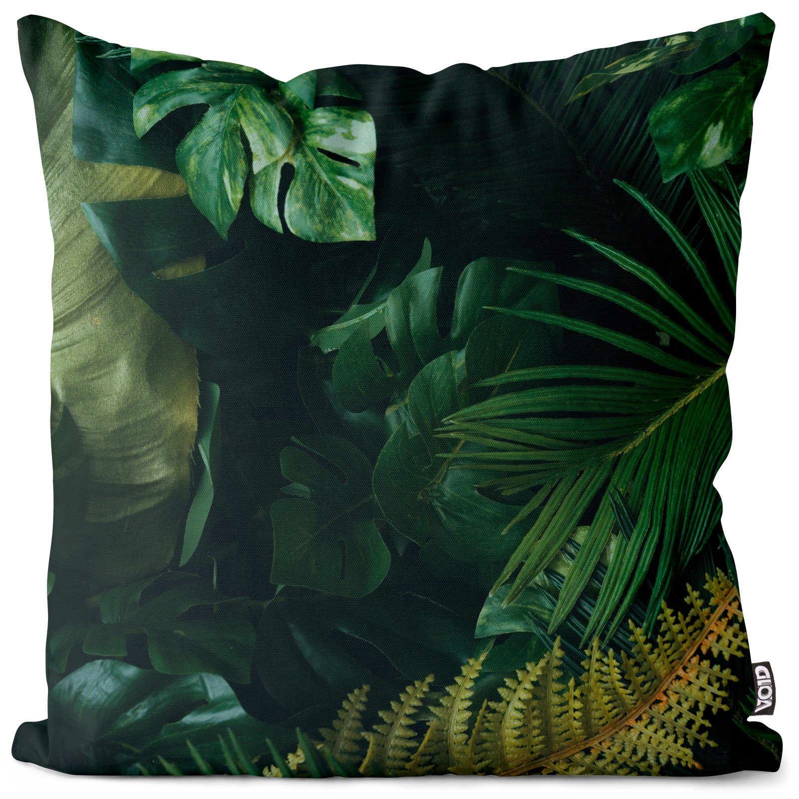 Kissenbezug, VOID (1 Stück), Sofa-Kissen Palmen Blätter Tropen tropisch Hawaii Urlaub reise Safari Dschungel Urwald Garten Balkon Afrika Indien