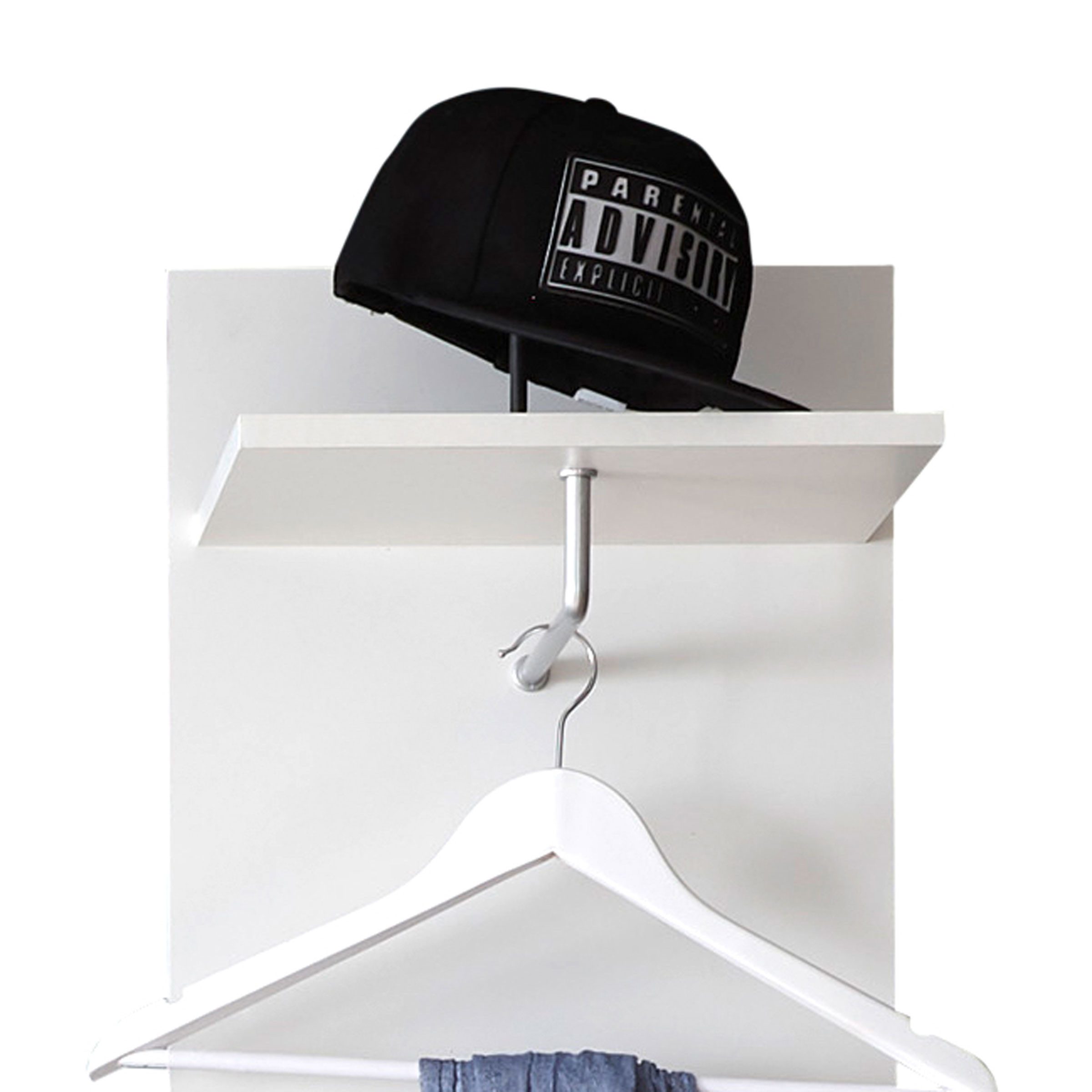 Bega Consult Garderobenpaneel Garderobenpaneel Lincoln weiß Flurgarderobe