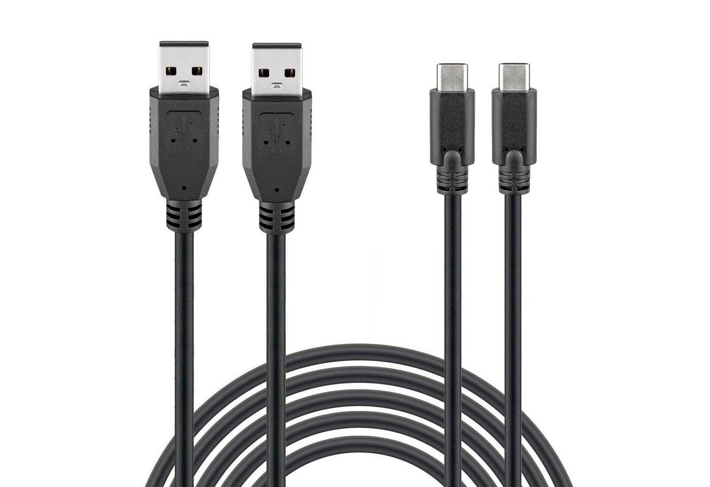 Wicked Chili USB-C Ladekabel für PS5, XBOX X/S Controller Gaming-Controllerkabel, USB-C, USB-A (300 cm), Extra Lang, 3A Fast Charge, mit Knickschutz, Play & Charge Gaming-Cont