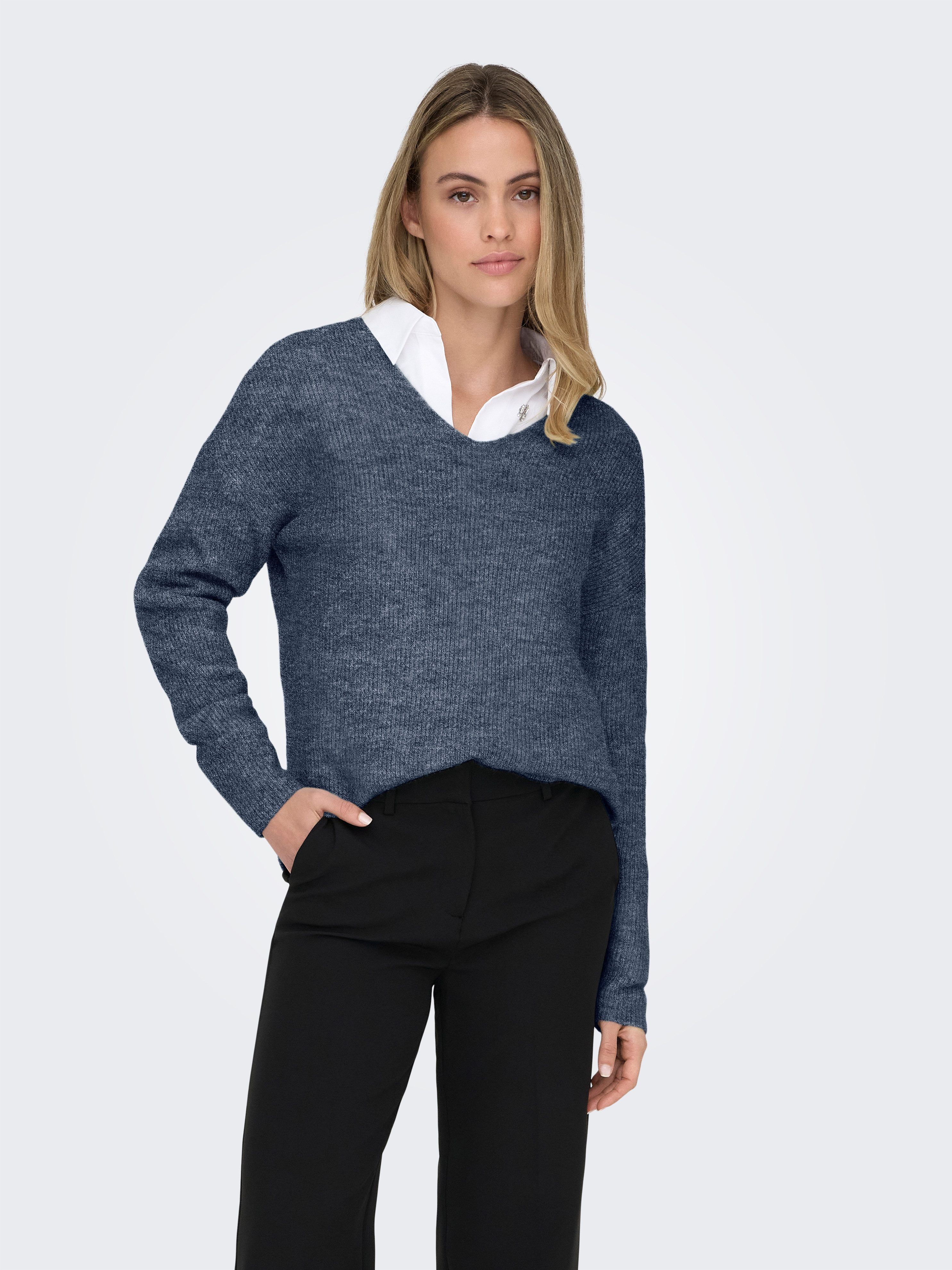 ONLY V-Ausschnitt-Pullover ONLCAMILLA V-NECK L/S PULLOVER günstig online kaufen