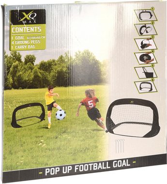 Koopman Fußballtor Schwarz (2 St), Pop-Up, Kinderspielzeug, Gartenzubehör, Fußball, Tor, 2er Set