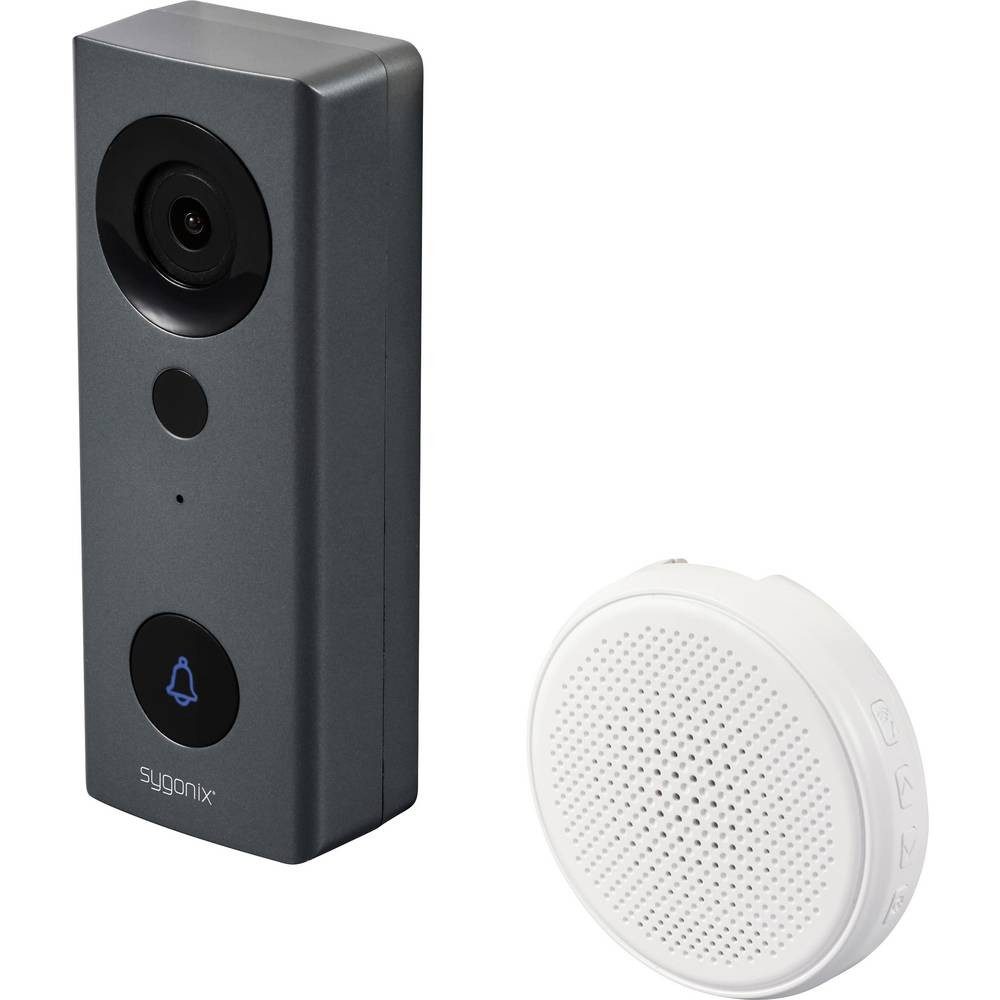 Sygonix Video-Türsprechanlage IP-Video-Türsprechanlage WLAN, Funk Grau, Weiß SY-6721068