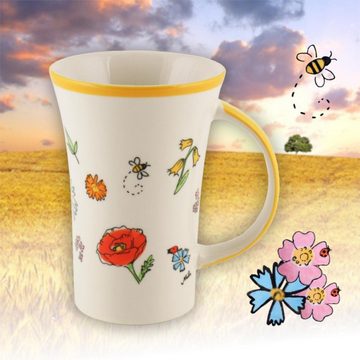 Mila Becher Mila Keramik-Becher Coffee-Pot Lovely Flowers, Keramik