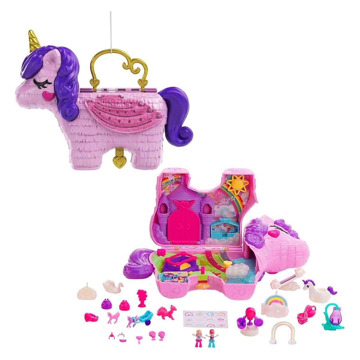 Mattel® Spielwelt Mattel GVL88 - Polly Pocket - Einhorn-Party Puppe mit Zub günstig online kaufen