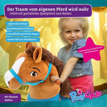 miweba Reitpferd Ponycycle Amadeus inkl. 3 Jahre Garantie - Handbremse, Small Schaukelpferd - Inline - Pferd - Kinderpony - Kinder - Pony