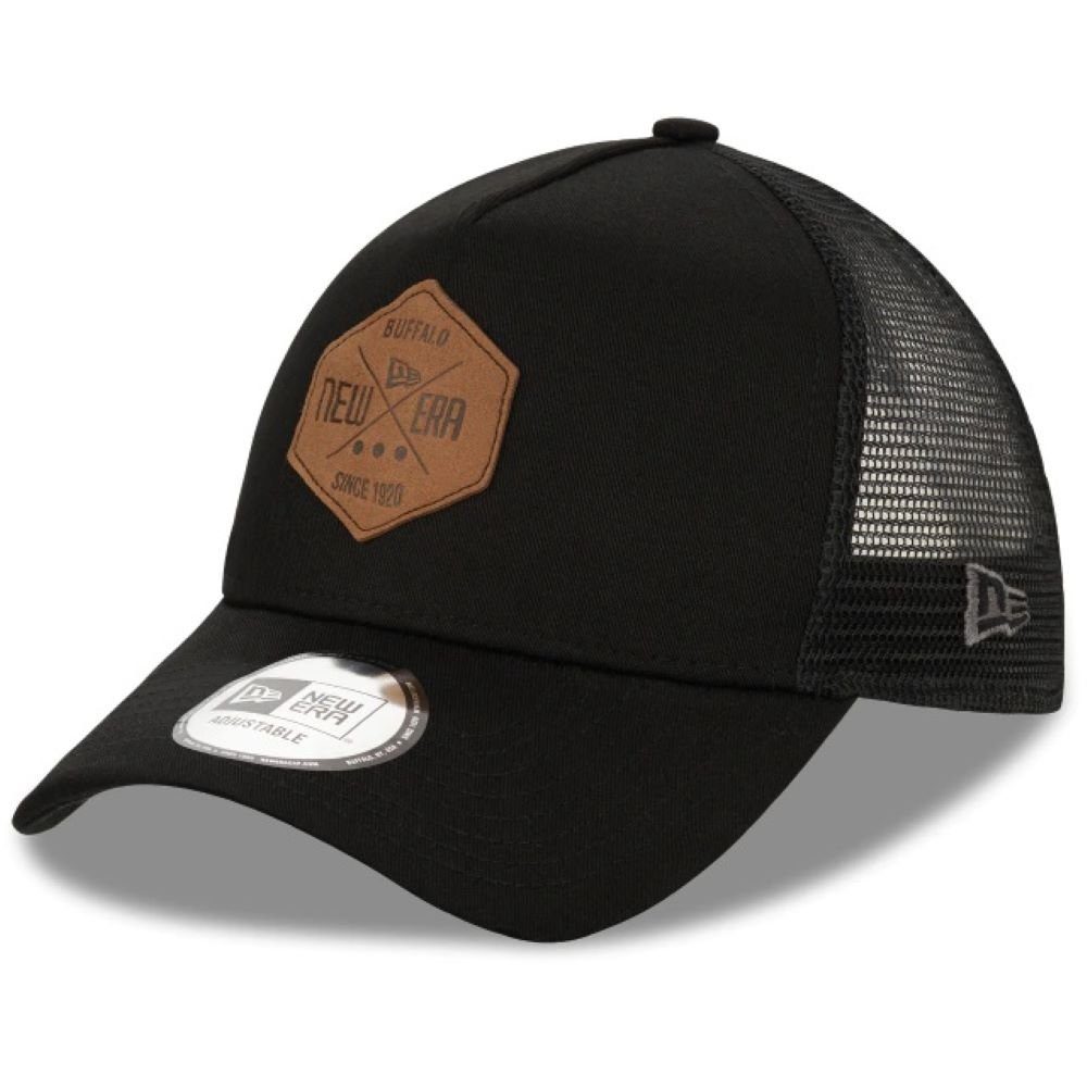 New Era Trucker Cap Heritage Schwarz Patch