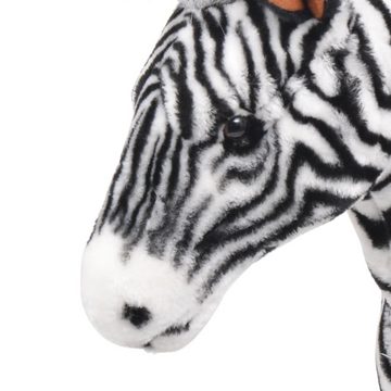 vidaXL Kuscheltier Stofftier Kuscheltier Plüschtier Stehend Zebra Schwarz und Weiß XXL