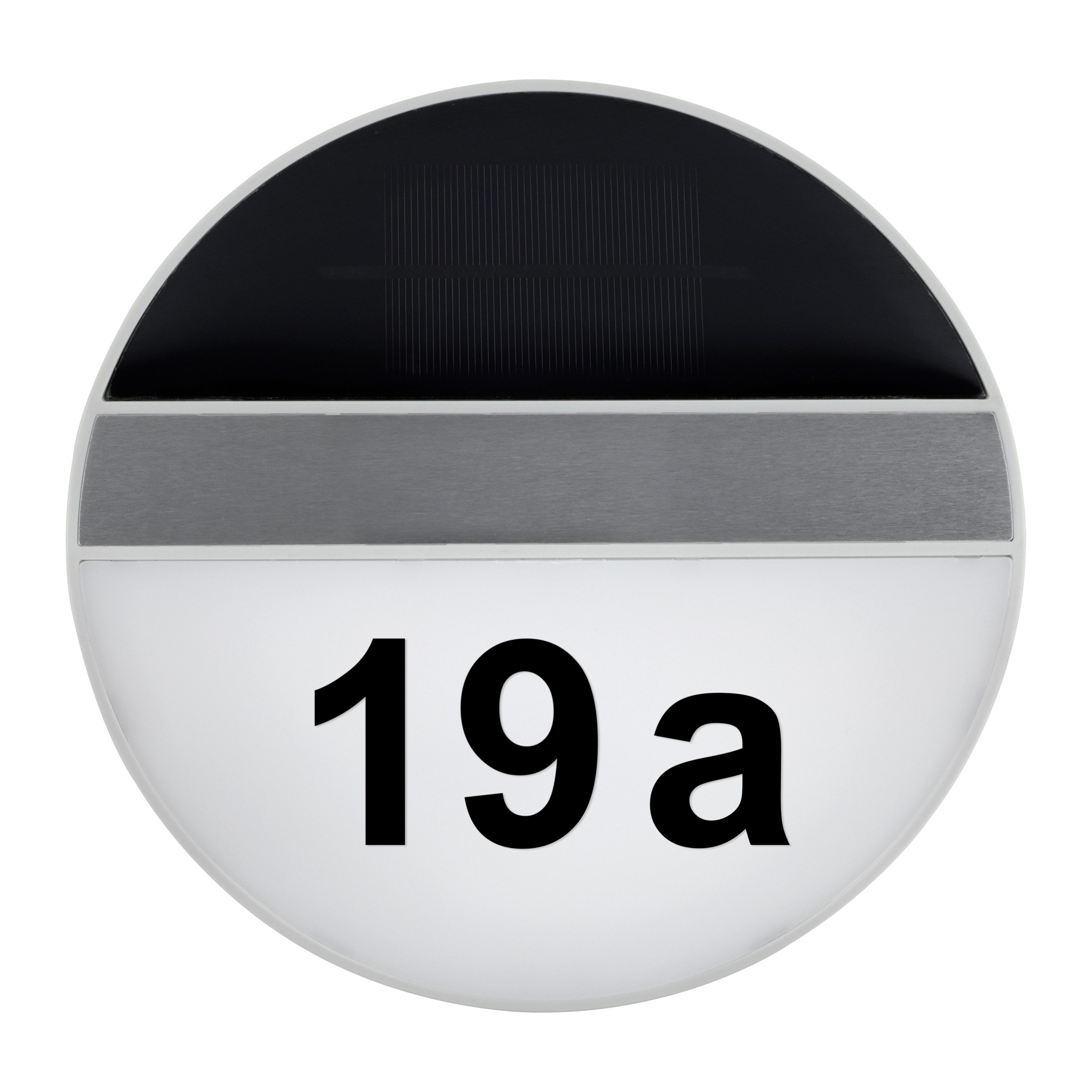 MeLiTec LED Außen-Wandleuchte Solar-Hausnummer mit Nummernset, Solar, LED f günstig online kaufen