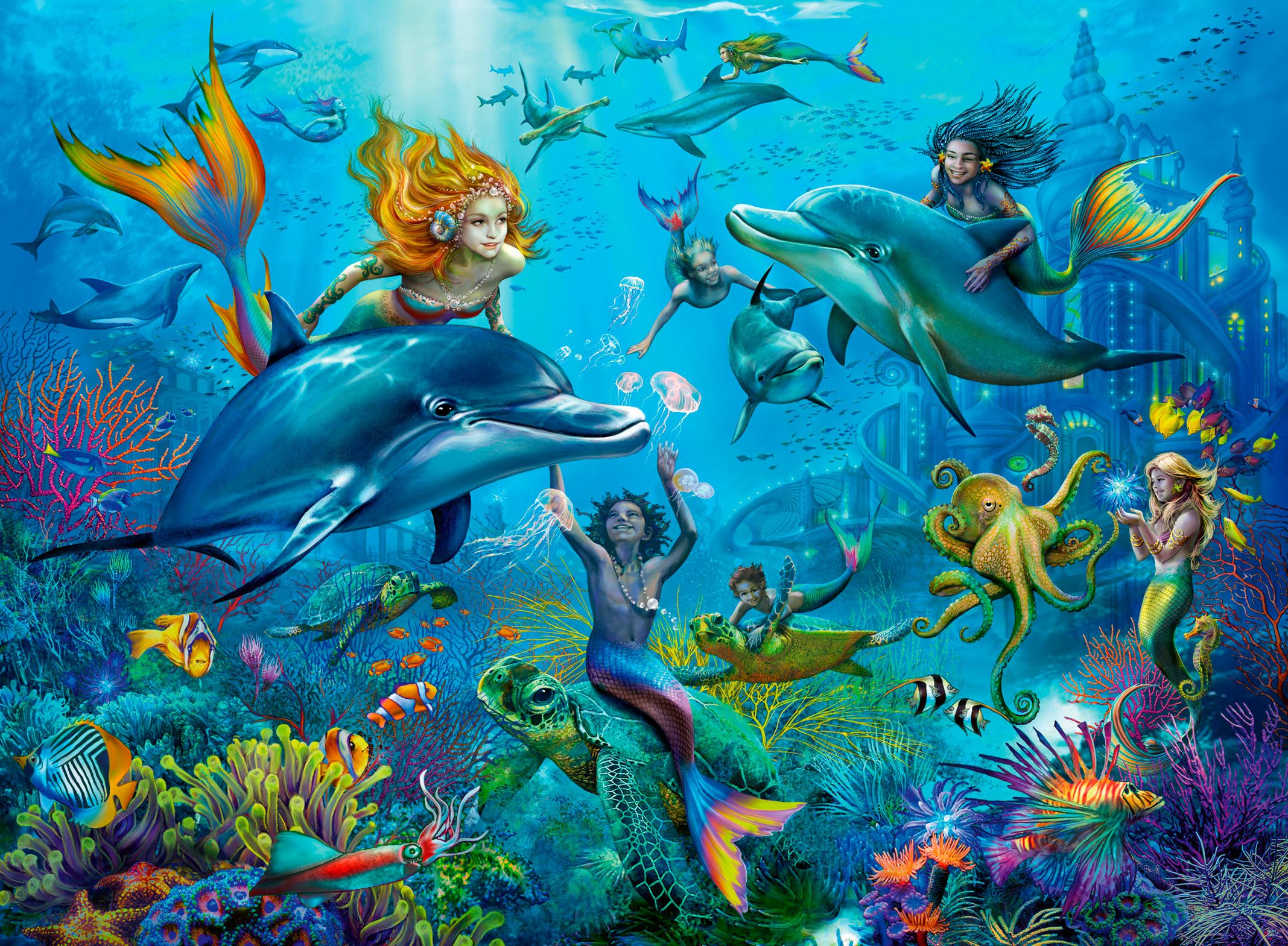 Ravensburger Puzzle Abenteuer unter Wasser, 100 Puzzleteile, 100 XXL-Teile, günstig online kaufen