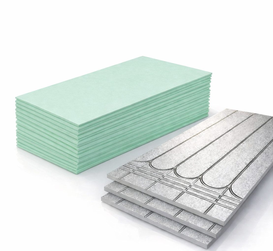 Xlmoebel Fußbodenheizung XPS-Platten ohne Estrich, FBH 20/30 mm, Trittschalldämmung 3 mm, (Komplettset, Komplettset), Hohe Druckfestigkeit bis 500 kPa