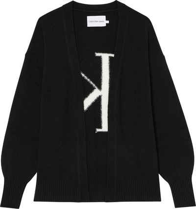 Calvin Klein Jeans Cardigan »BACK CK FLUFFY YARN CARDIGAN« mit rückseitigem CK Monogramm