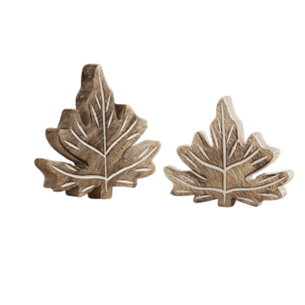 Home-trends24.de Dekofigur Blatt Mango Blätter Deko Herbst Figur Fenster 2e günstig online kaufen