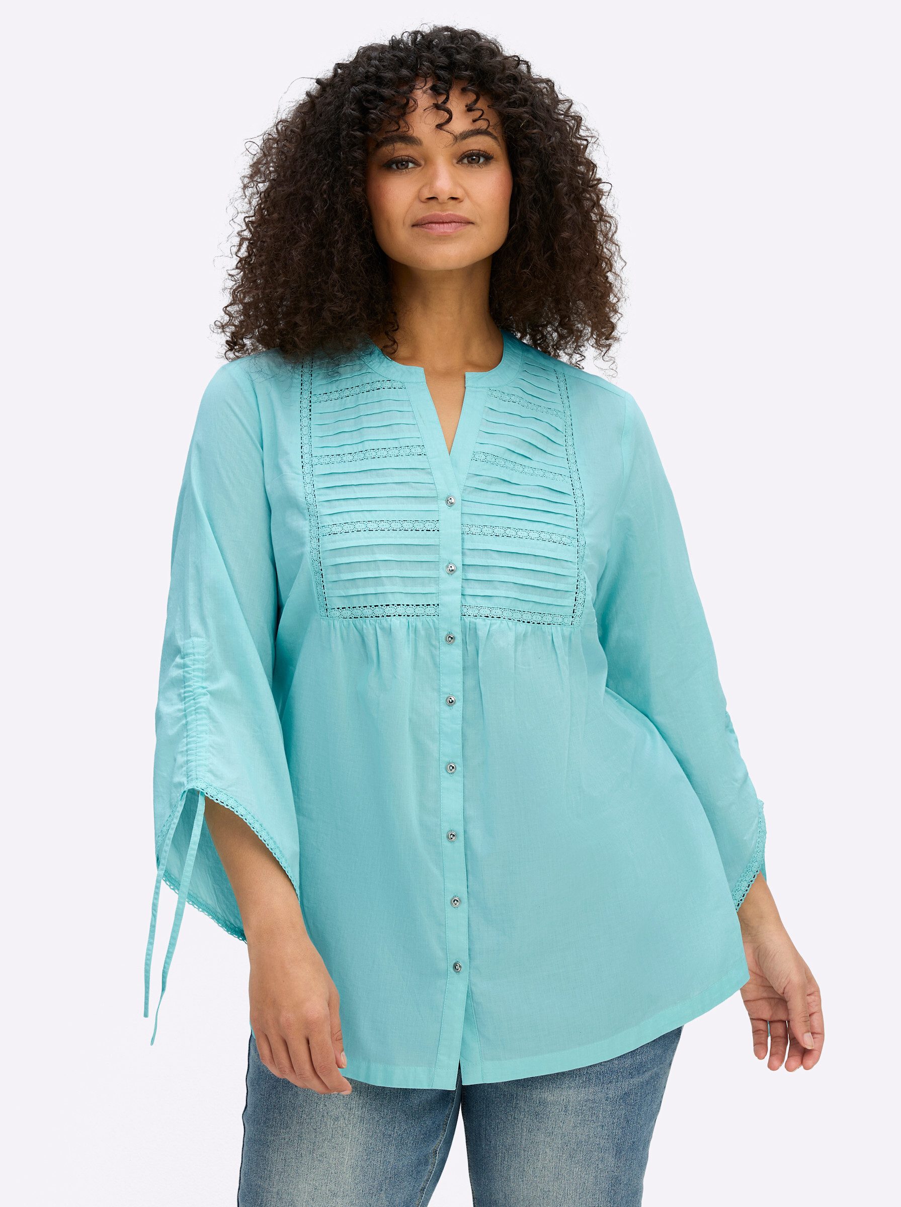 Klassische Bluse 3/4-Arm-Bluse 3/4-Arm