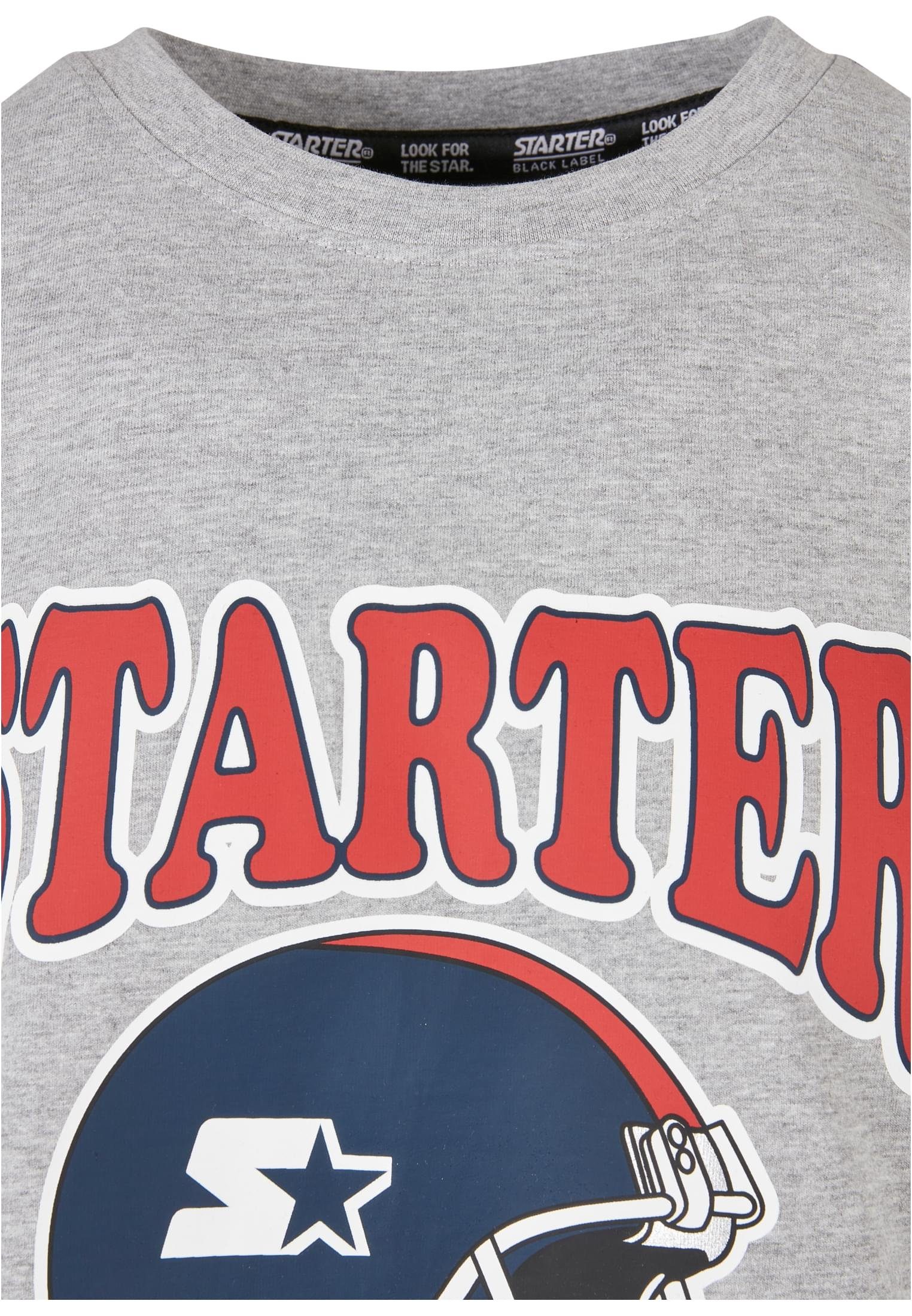 Football (1-tlg) heathergrey T-Shirt Starter Herren Black Tee Label Starter