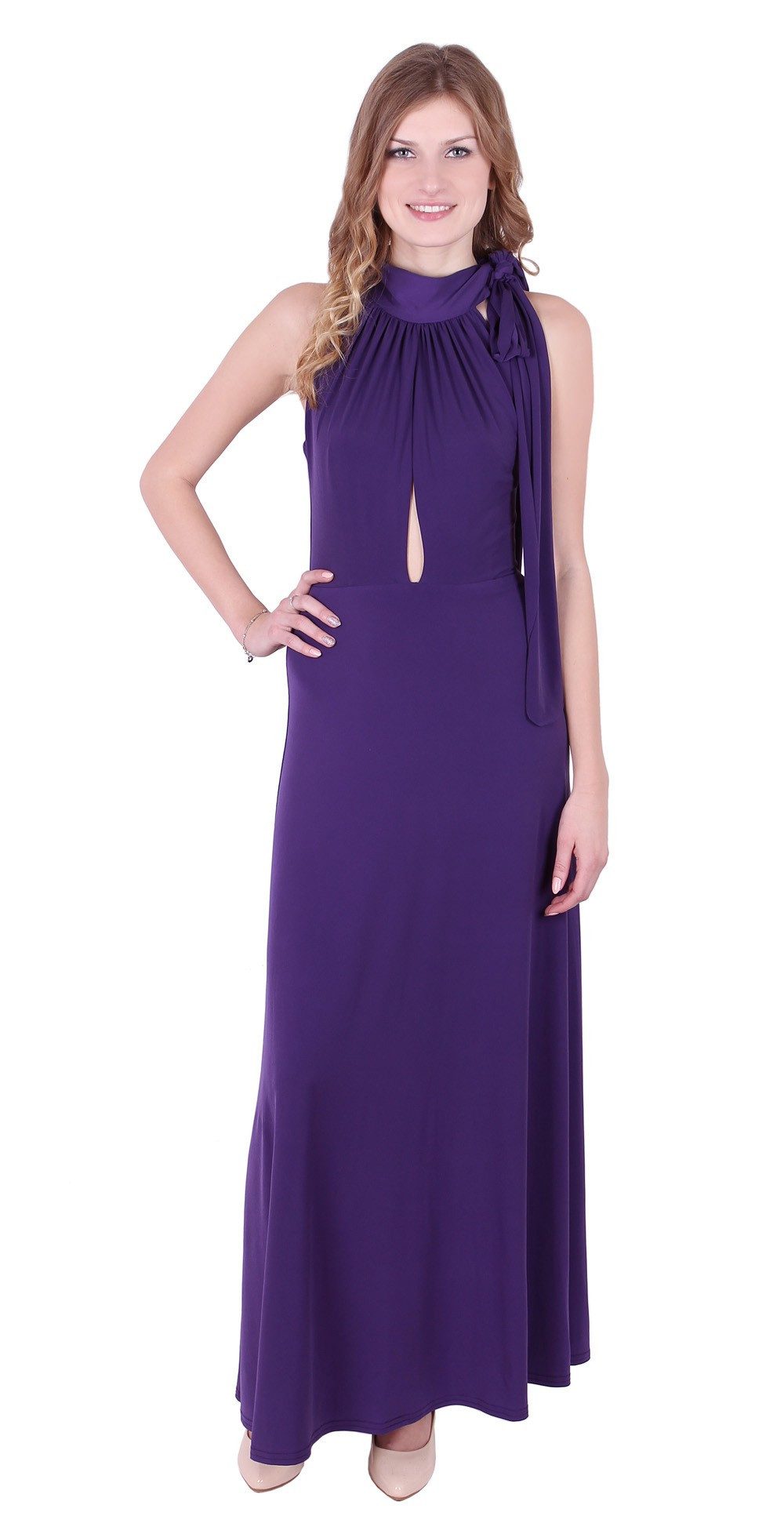 Sarcia.eu Maxikleid Elegantes violettes Maxi-Kleid John Zack L