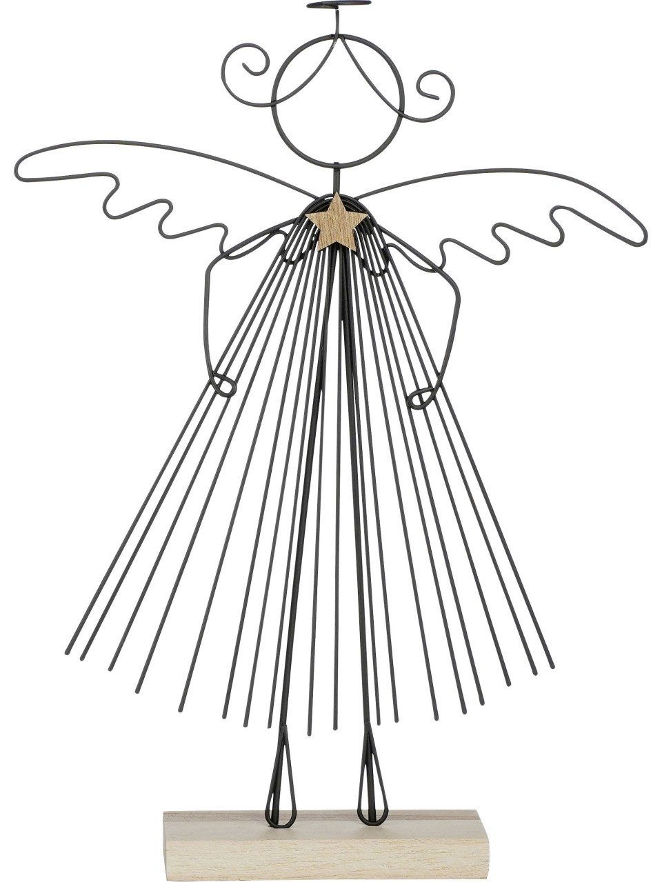 Figurendiscounter Engelfigur Deko-Engel schwarz 33 x günstig online kaufen