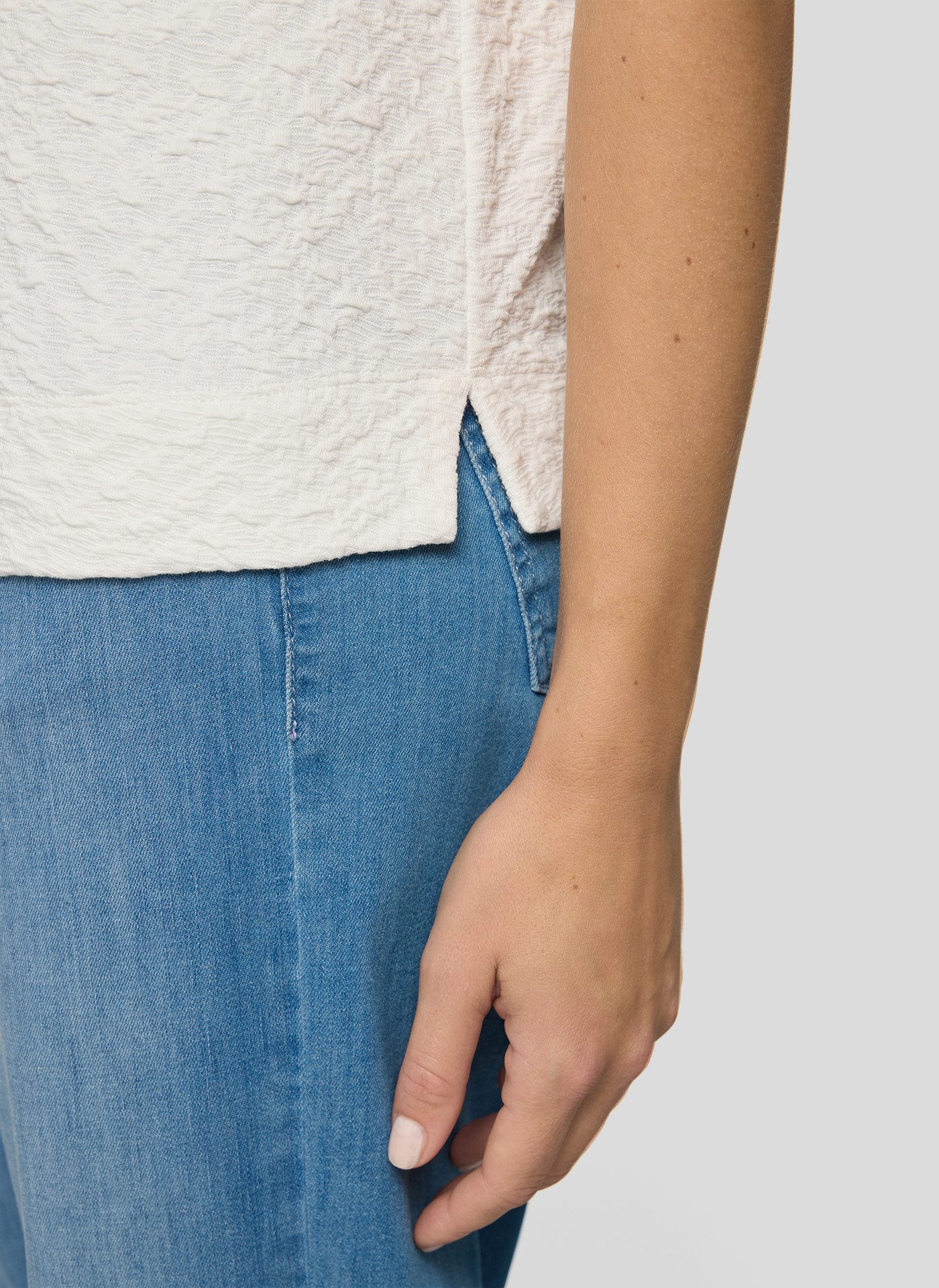 Rabe T-Shirt im Crinkle-Look – Bild 4 von 5