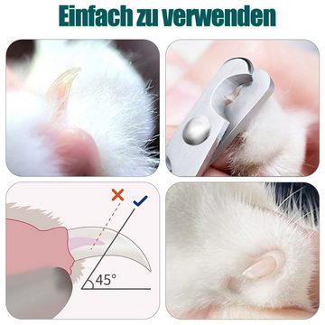 zggzerg Krallenschneider Katzen-Krallenschere für Anfänger: Einfache und sichere Anwendung