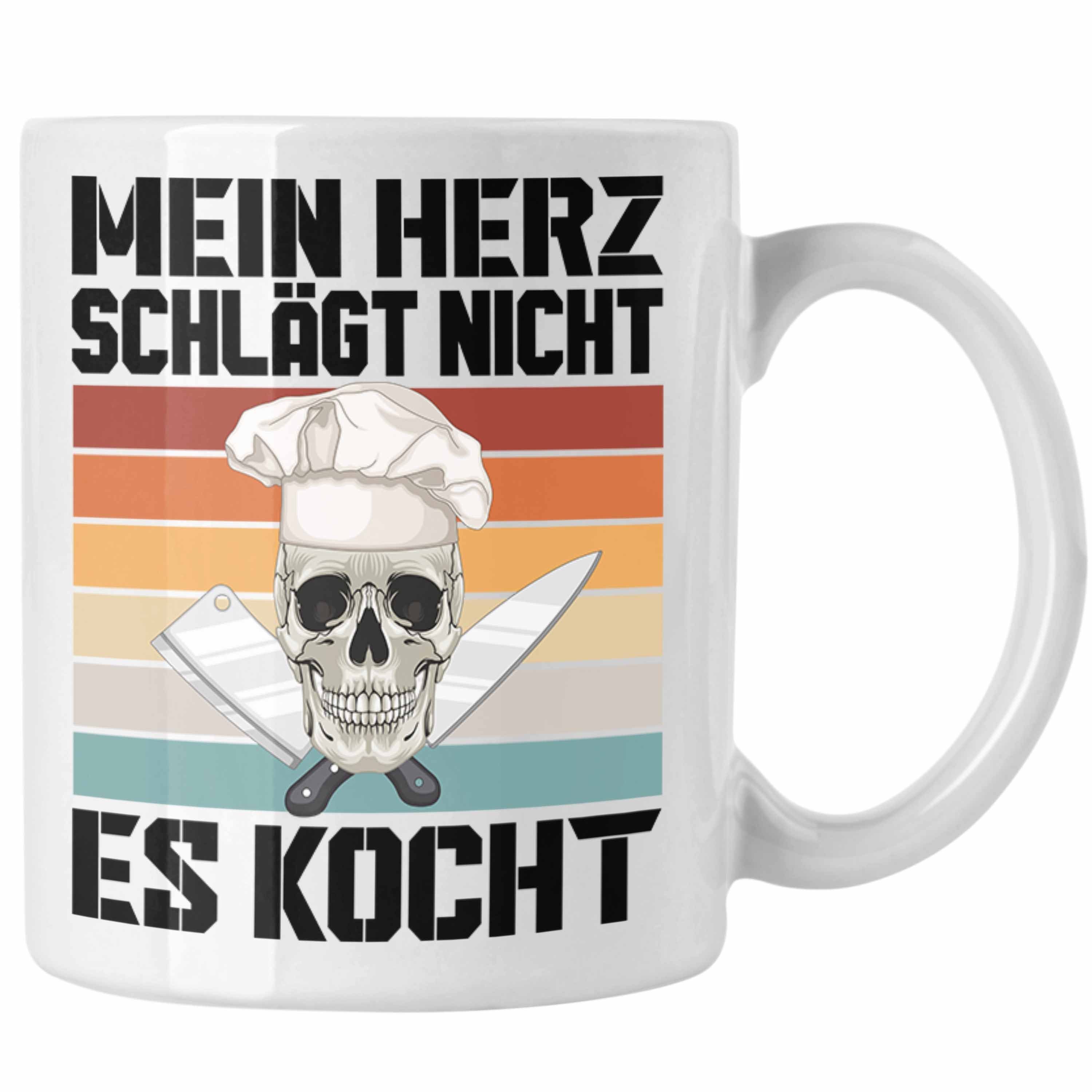 Trendation Männer Lustig Geschenkidee - für Geschenk Koch Weiss Trendation Geschenke Köchin Tasse Tasse Koch