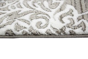 Teppich Moderner Teppich Designer Teppich Orientteppich Wohnzimmer Teppich mit Ornamente Meliert in Grau Creme Anthrazit, Teppich-Traum, rechteckig, Höhe: 11 mm