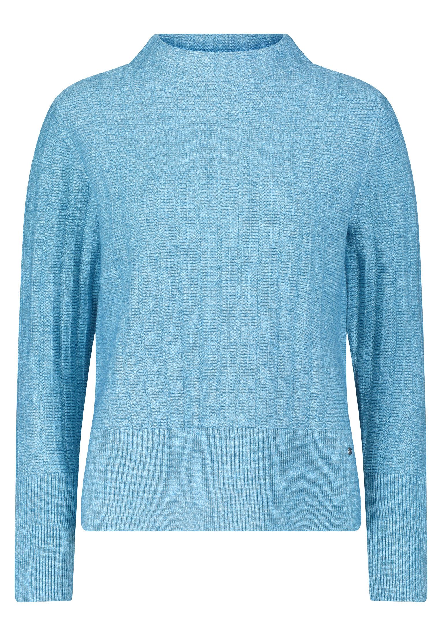 Betty&Co Strickpullover Damen Strickpullover mit Struktur (1-tlg) Kragen günstig online kaufen