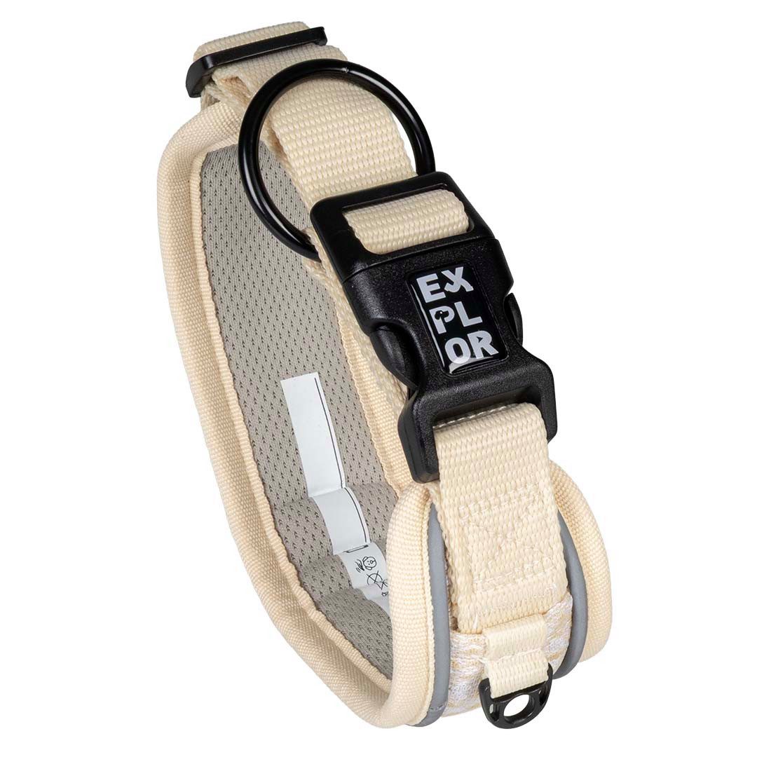 DUVO+ Hunde-Halsband Duvoplus EXPLOR Ultimate Fit Control Halsband Fashion - antique white