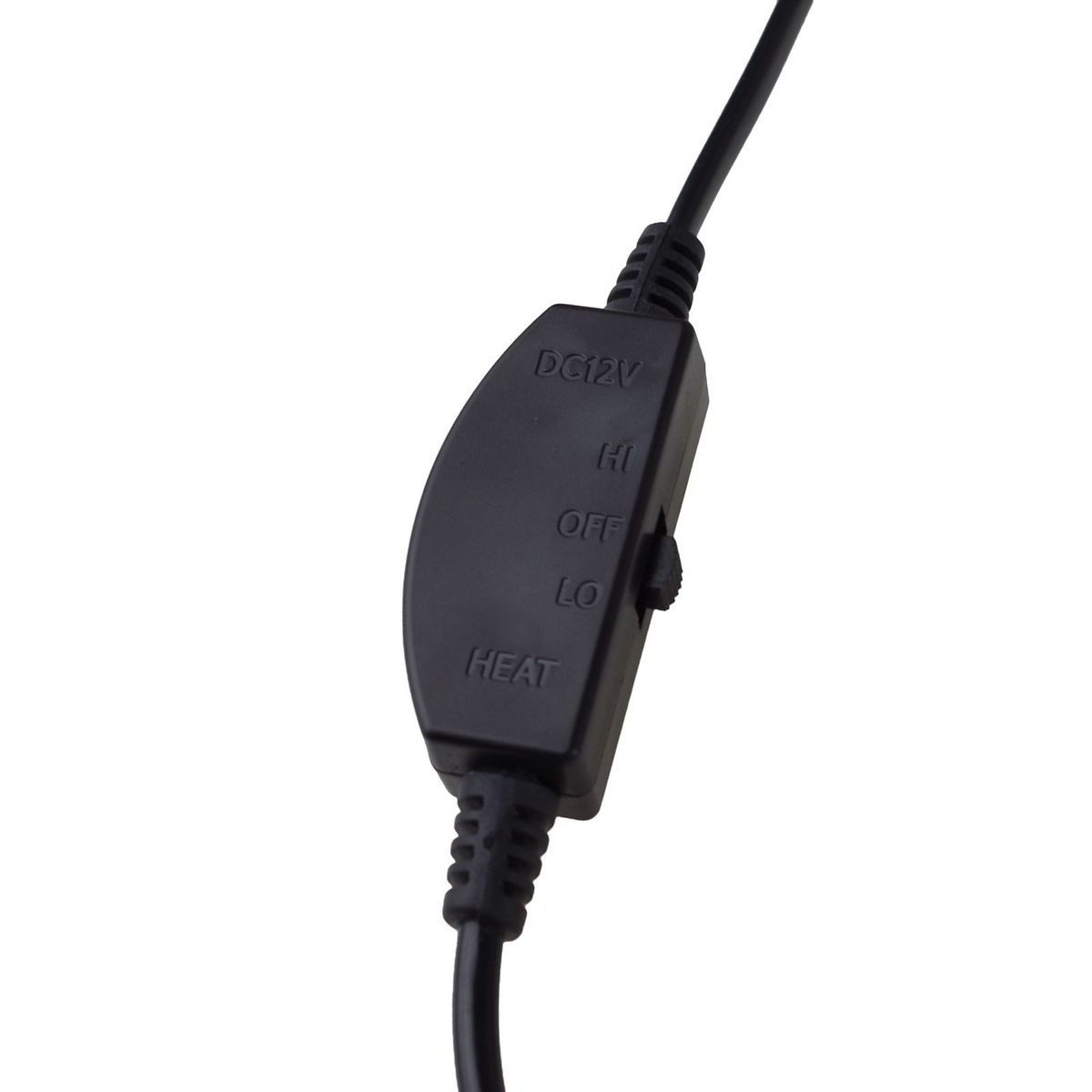 Filmer heated seat cushion, 12V car seat heater in black for cigarette lighter, 1-piece, with thermal fuse