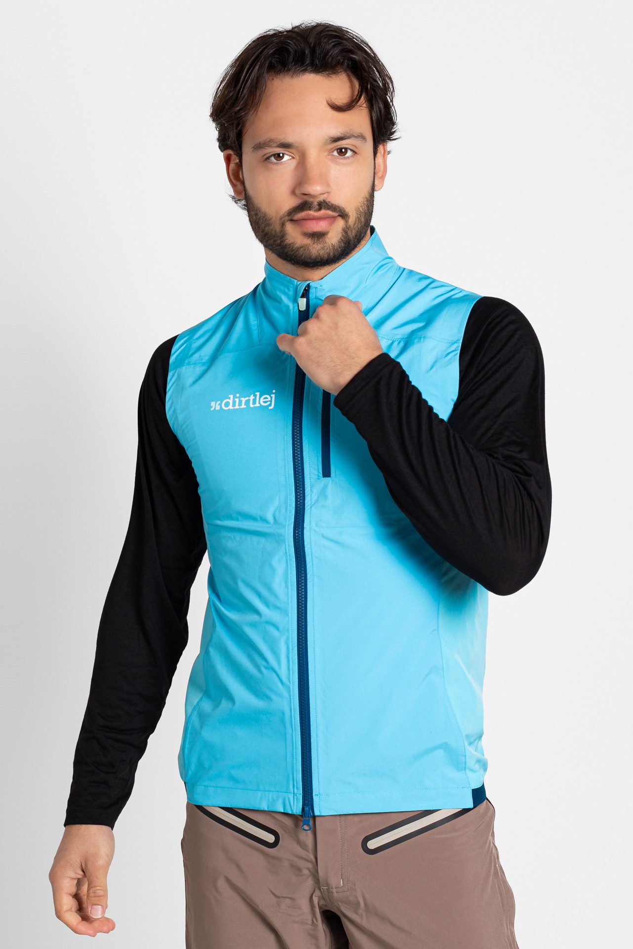 Dirtlej Funktionsweste vest men sky