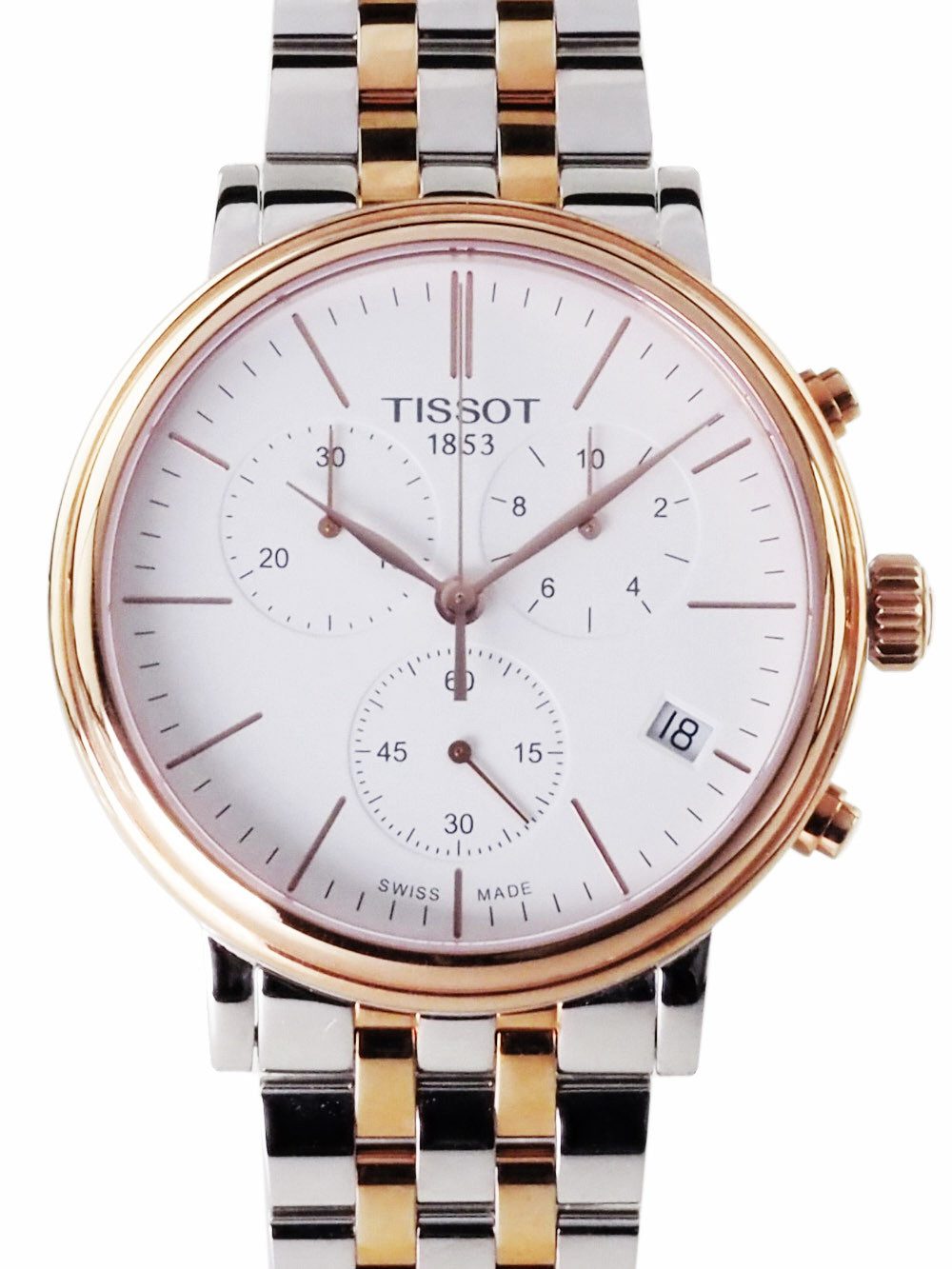 Tissot Chronograph Swiss Made Herren Uhr Chronograph 41 mm Ø T1224172201100 Carson