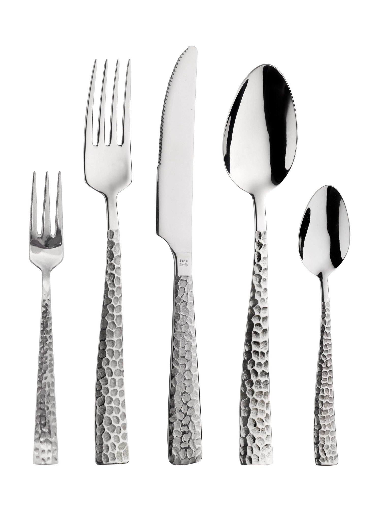 PINTINOX Besteck-Set Palace Martellato (30-tlg), 6 Personen, Chromnickelstahl 18/10