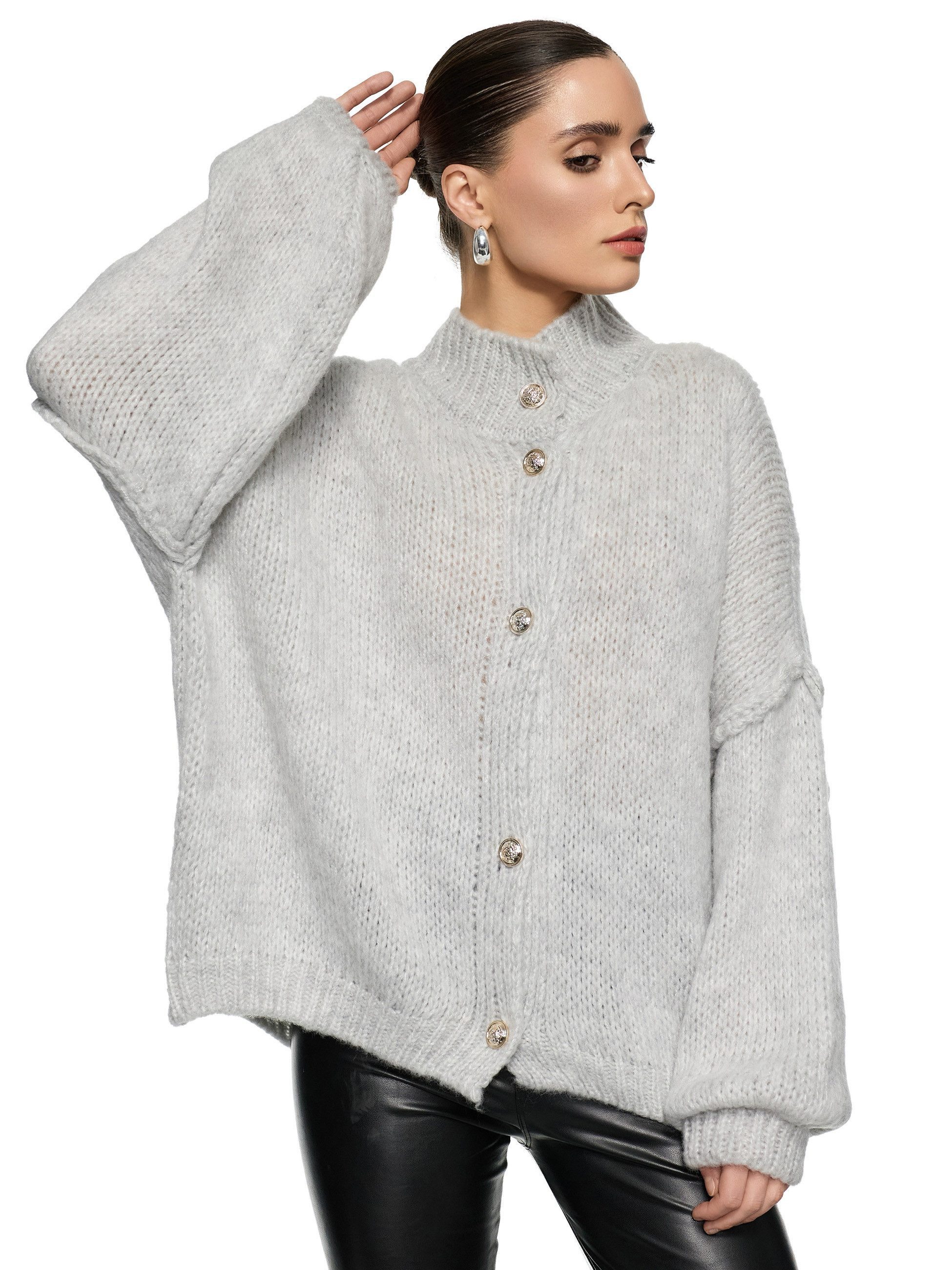 Worldclassca Cardigan WORLDCLASSCA Damen Cardigan Oversize Strickjacke mit günstig online kaufen