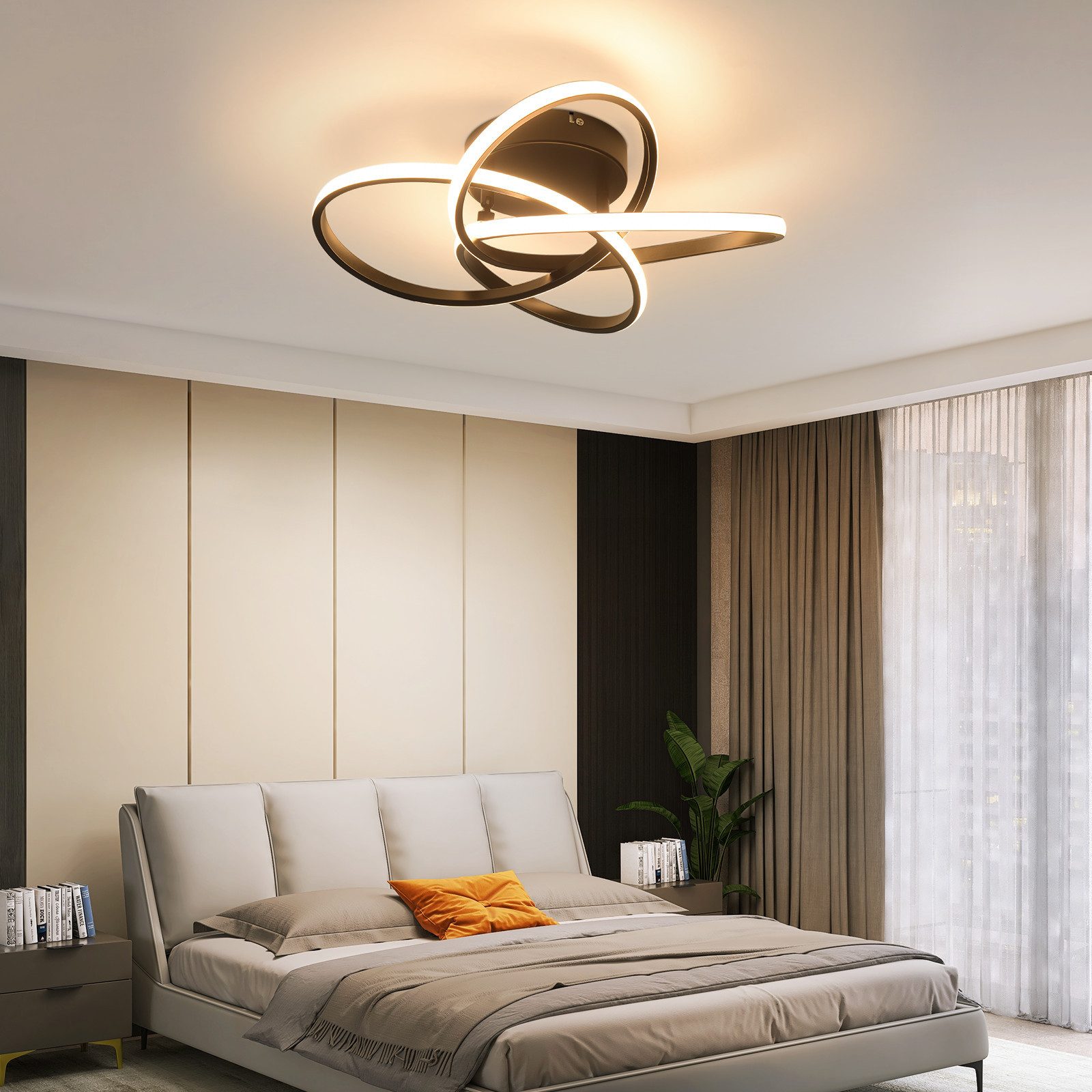 ZMH LED Deckenleuchte Deckenlampe Schlafzimmerlampe Modern günstig online kaufen